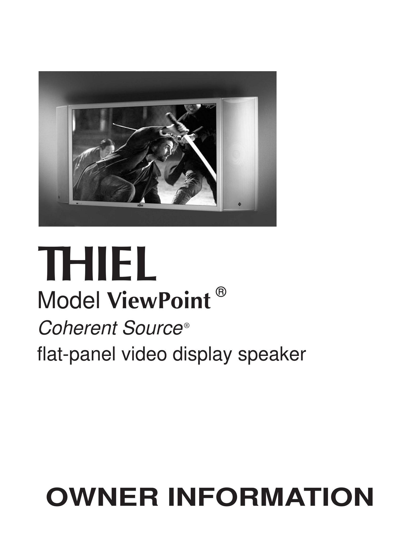 Thiel Audio Products ViewPoint Portable Speaker User Manual