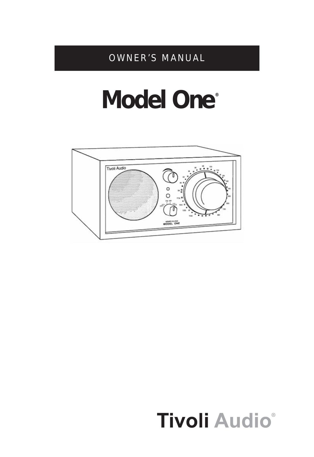 Tivoli Audio M1BLU Portable Speaker User Manual