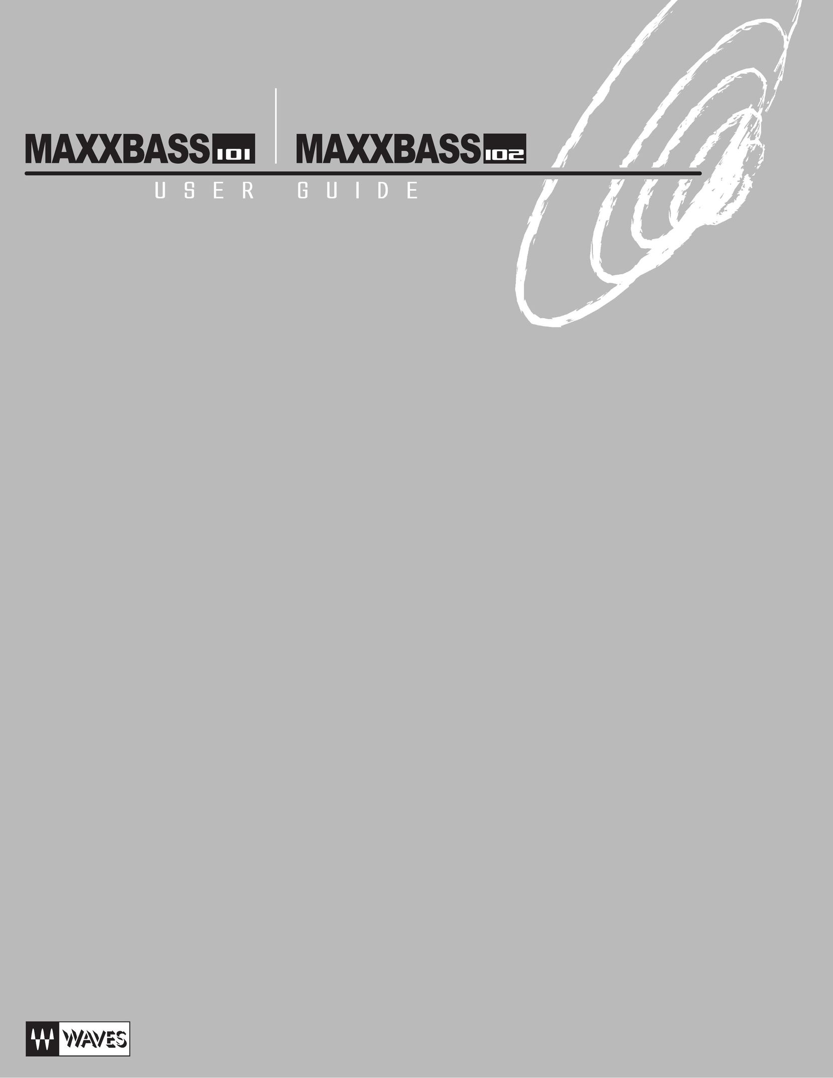Waves MaxxBass 101 Portable Speaker User Manual