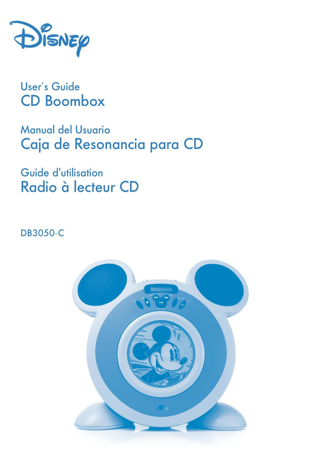 Disney DB3050-C Portable Stereo System User Manual