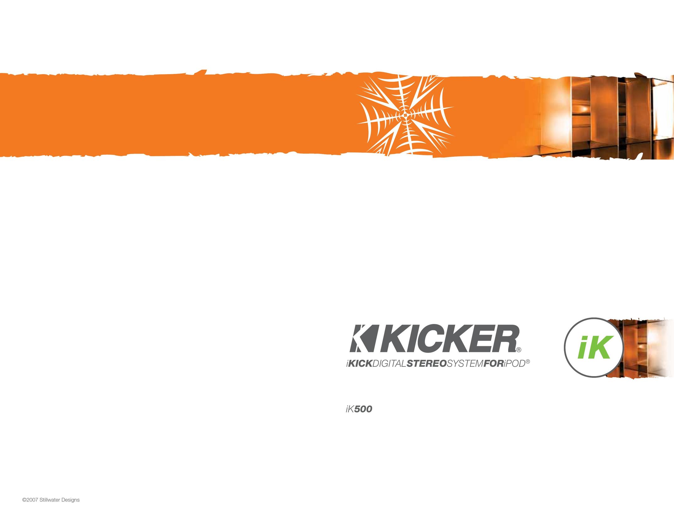 Kicker IK500 Portable Stereo System User Manual