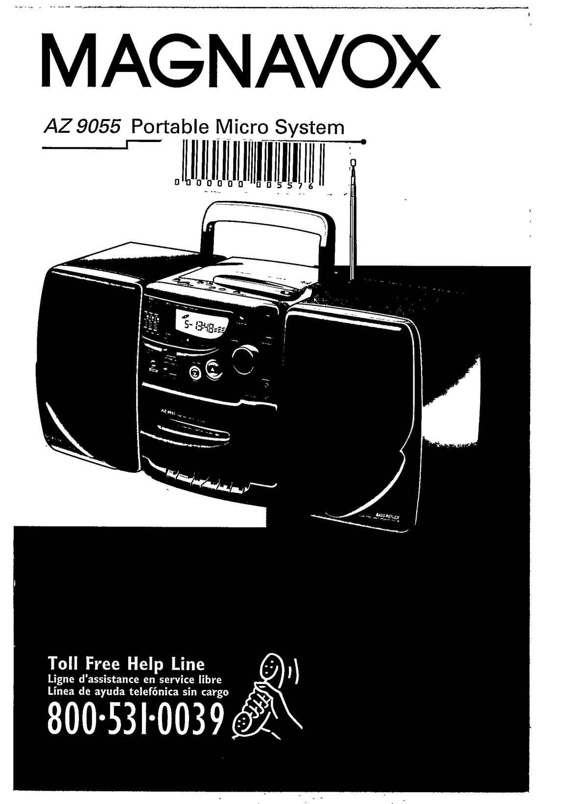 Magnavox AZ 9055 Portable Stereo System User Manual
