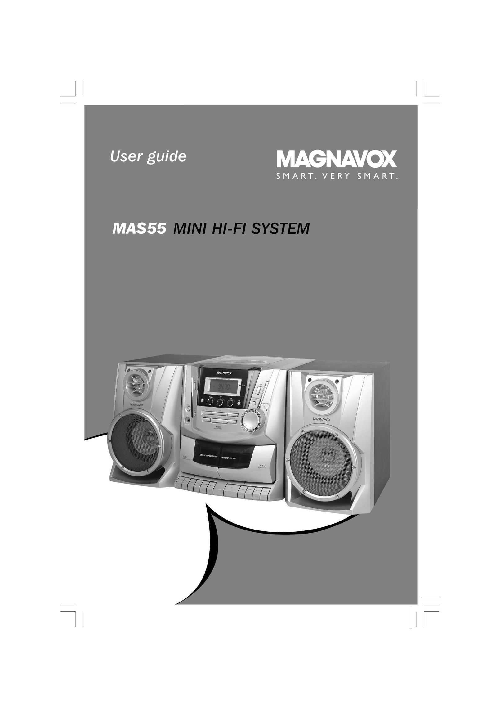 Magnavox MAS55 Portable Stereo System User Manual