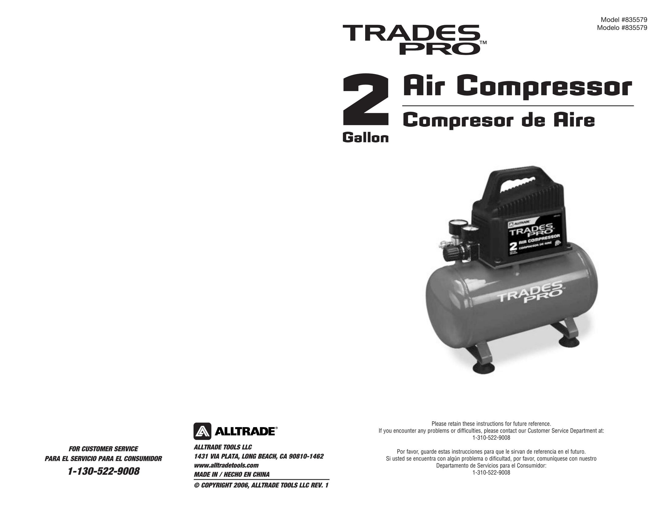 AllTrade 835579 Air Compressor User Manual