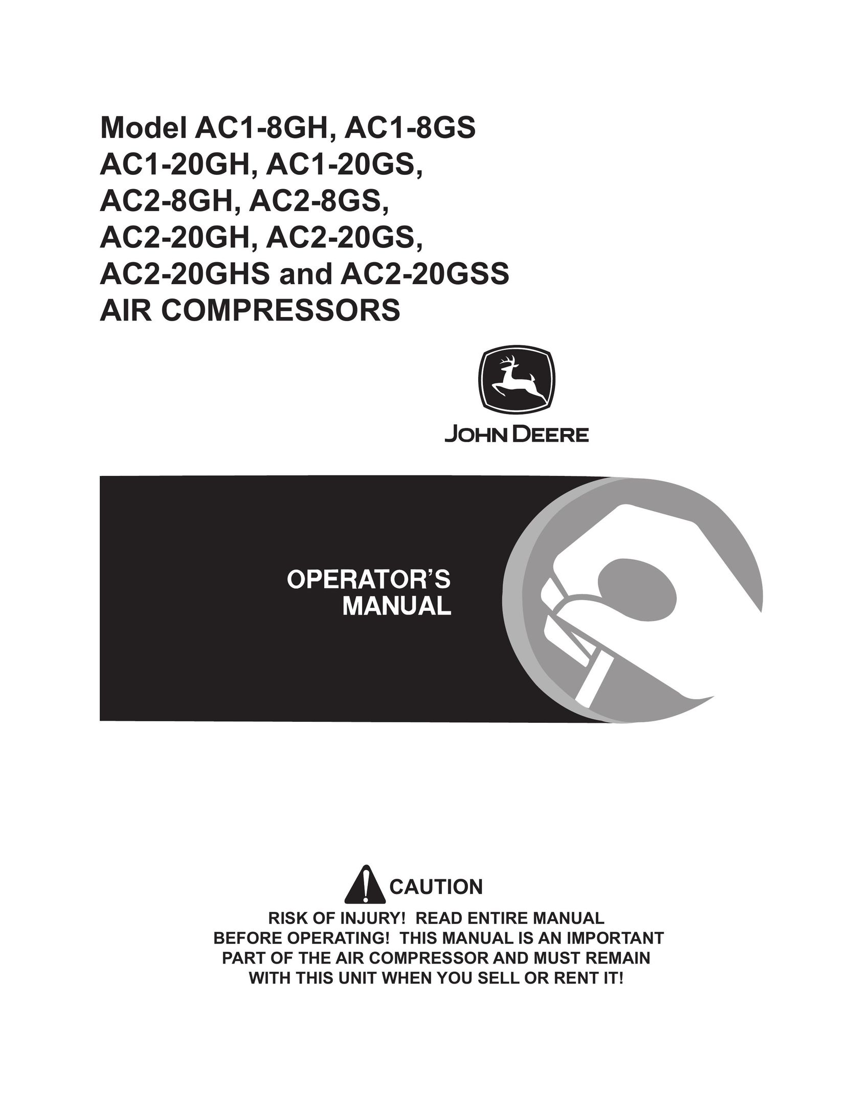 John Deere AC1-8GH Air Compressor User Manual