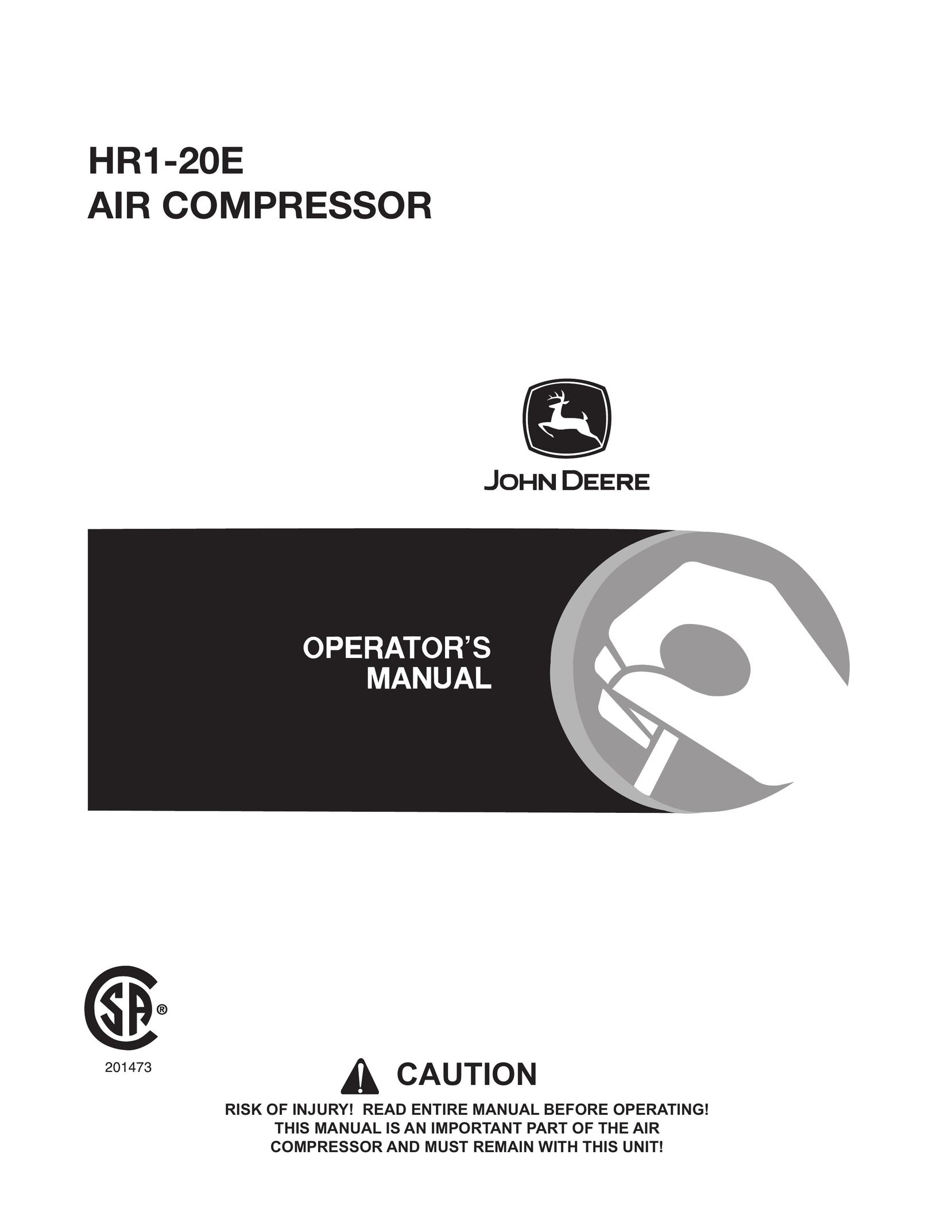 John Deere HR1-20E Air Compressor User Manual