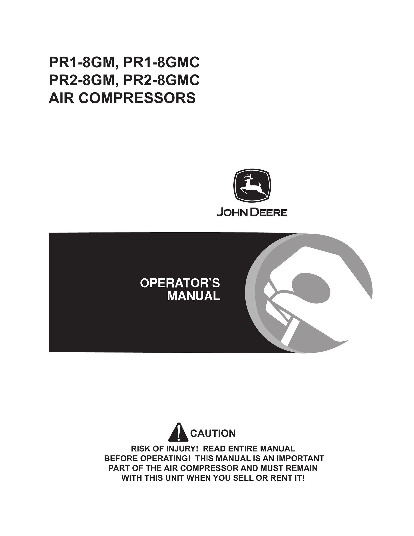 John Deere PR1-8GM Air Compressor User Manual