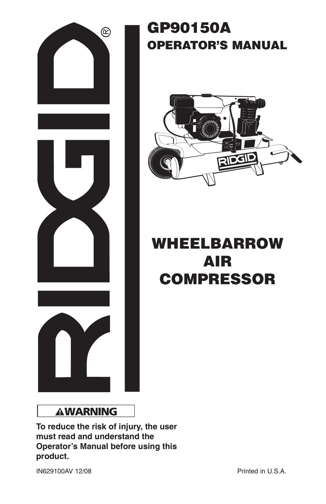 RIDGID GP90150A Air Compressor User Manual