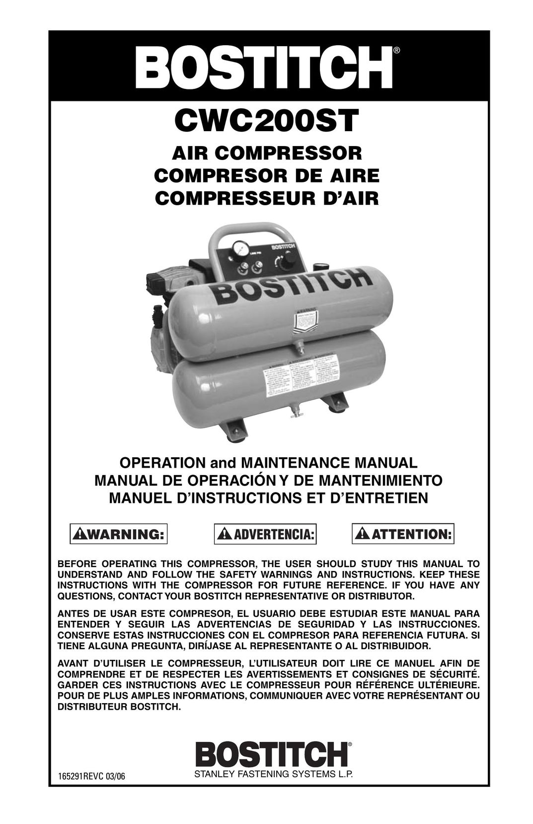 Rollei CWC200ST Air Compressor User Manual