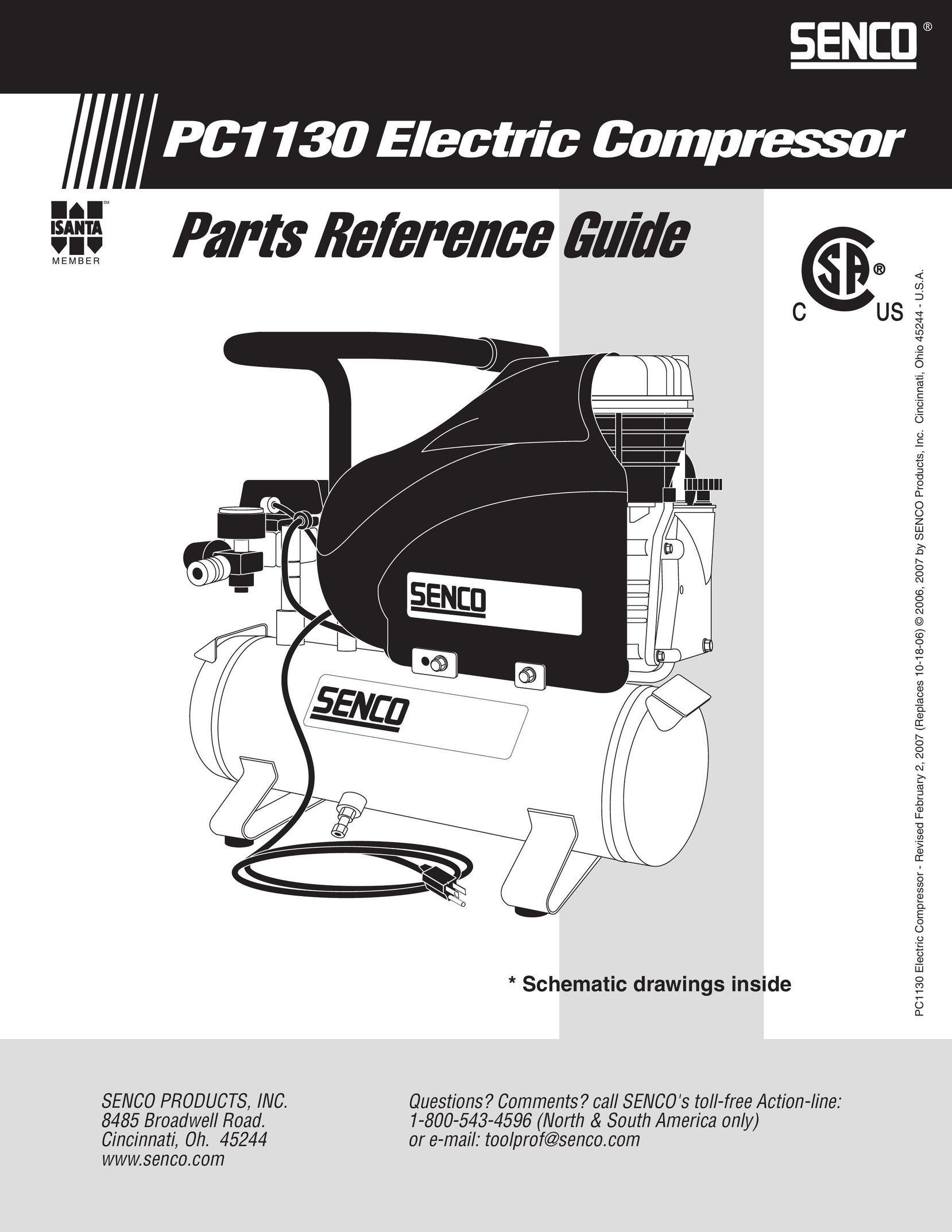 Senco PC1130 Air Compressor User Manual