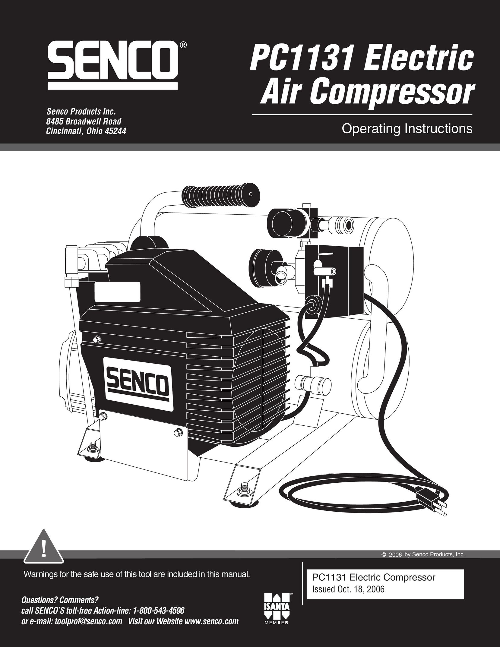 Senco PC1131 Air Compressor User Manual