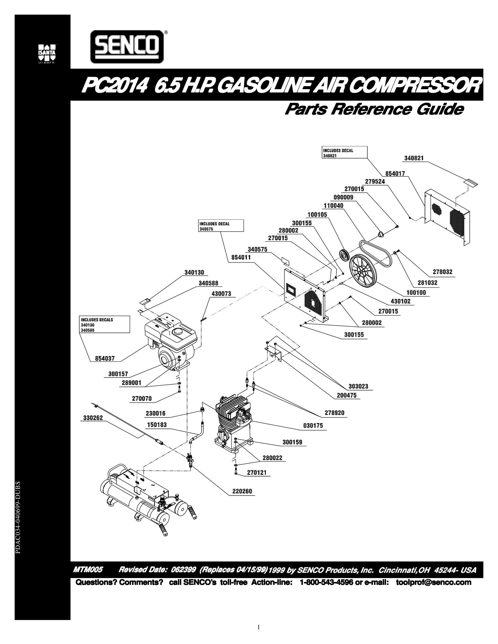 Senco PC2014 Air Compressor User Manual