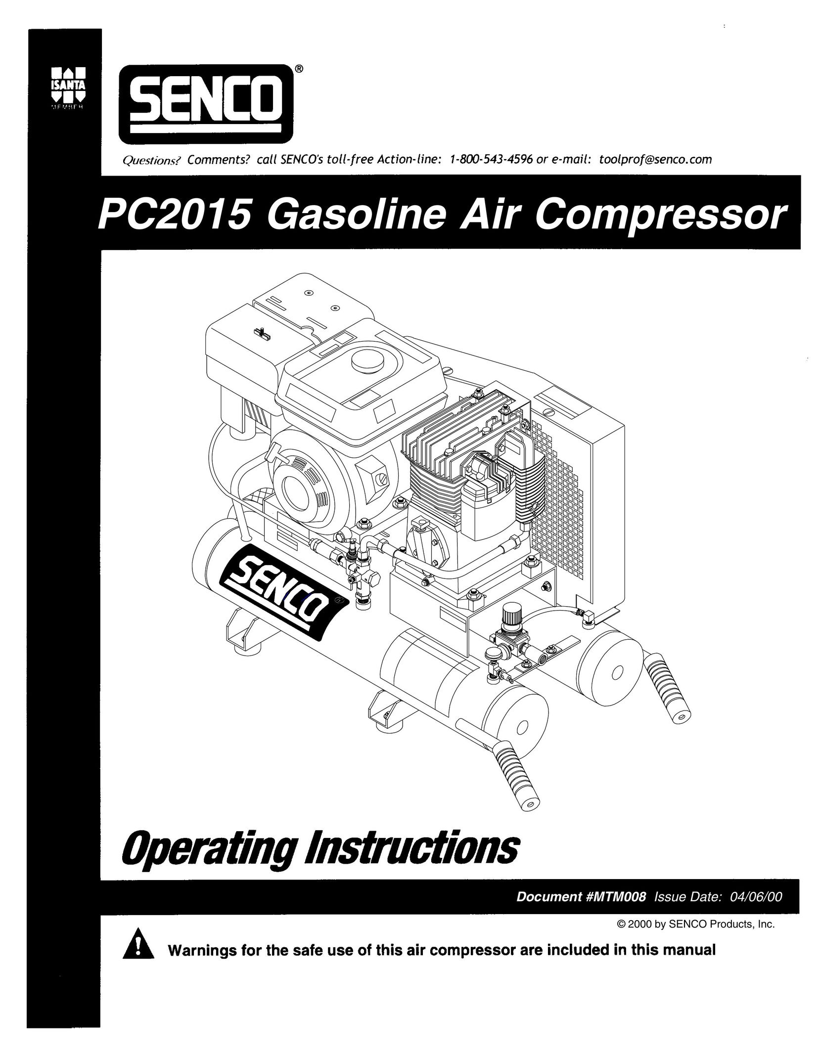 Senco PC2015 Air Compressor User Manual