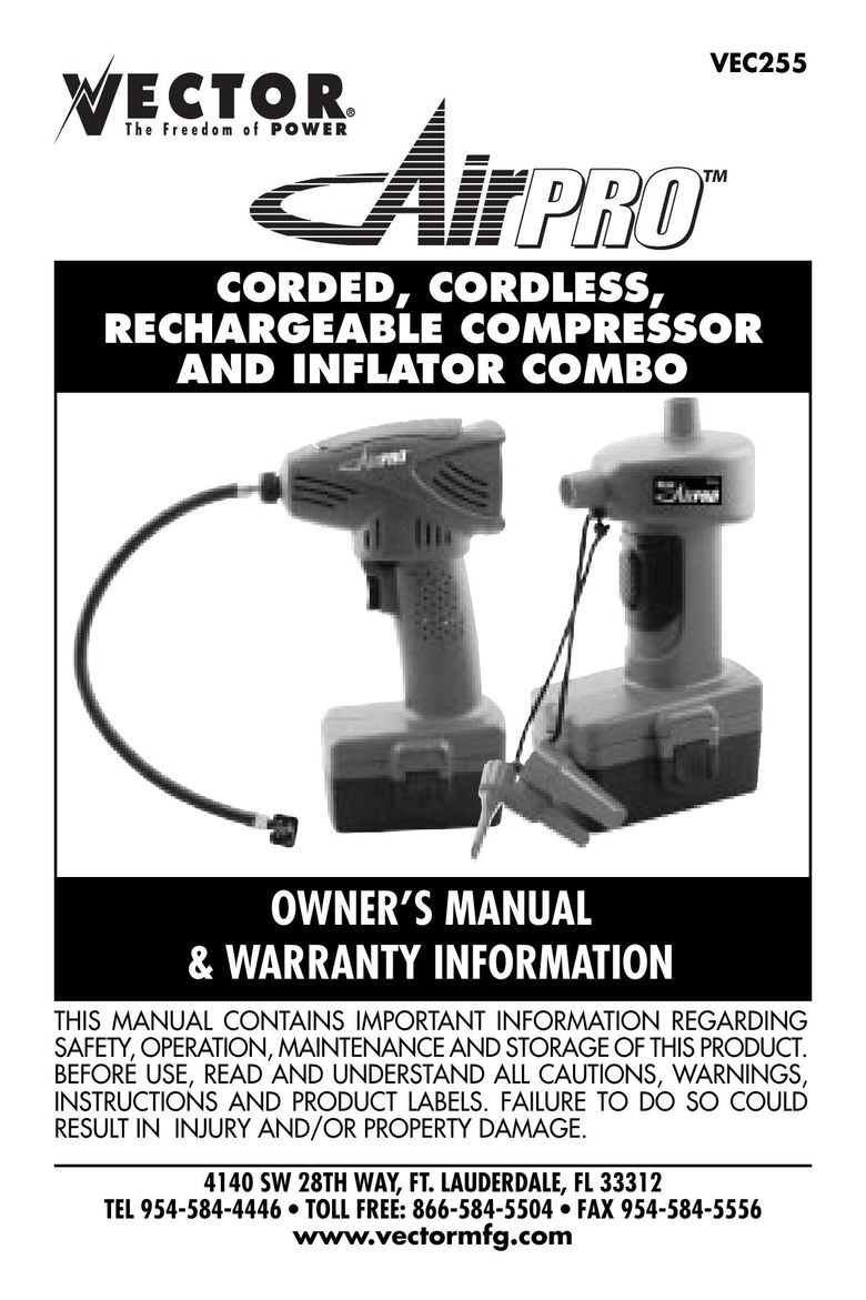 Vector VEC255 Air Compressor User Manual