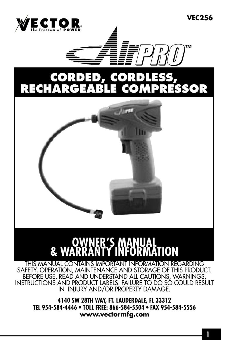 Vector VEC256 Air Compressor User Manual