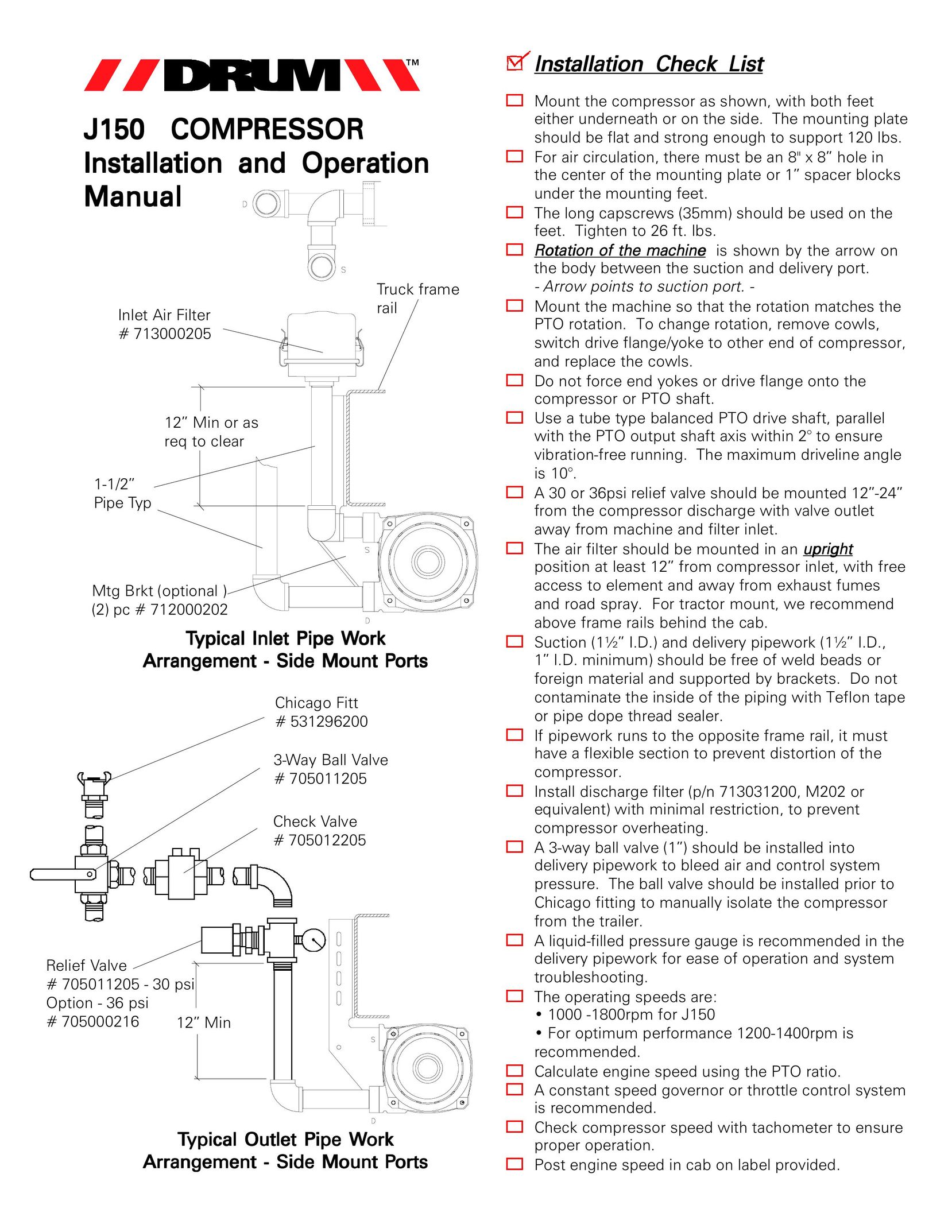VidPro J150 Air Compressor User Manual