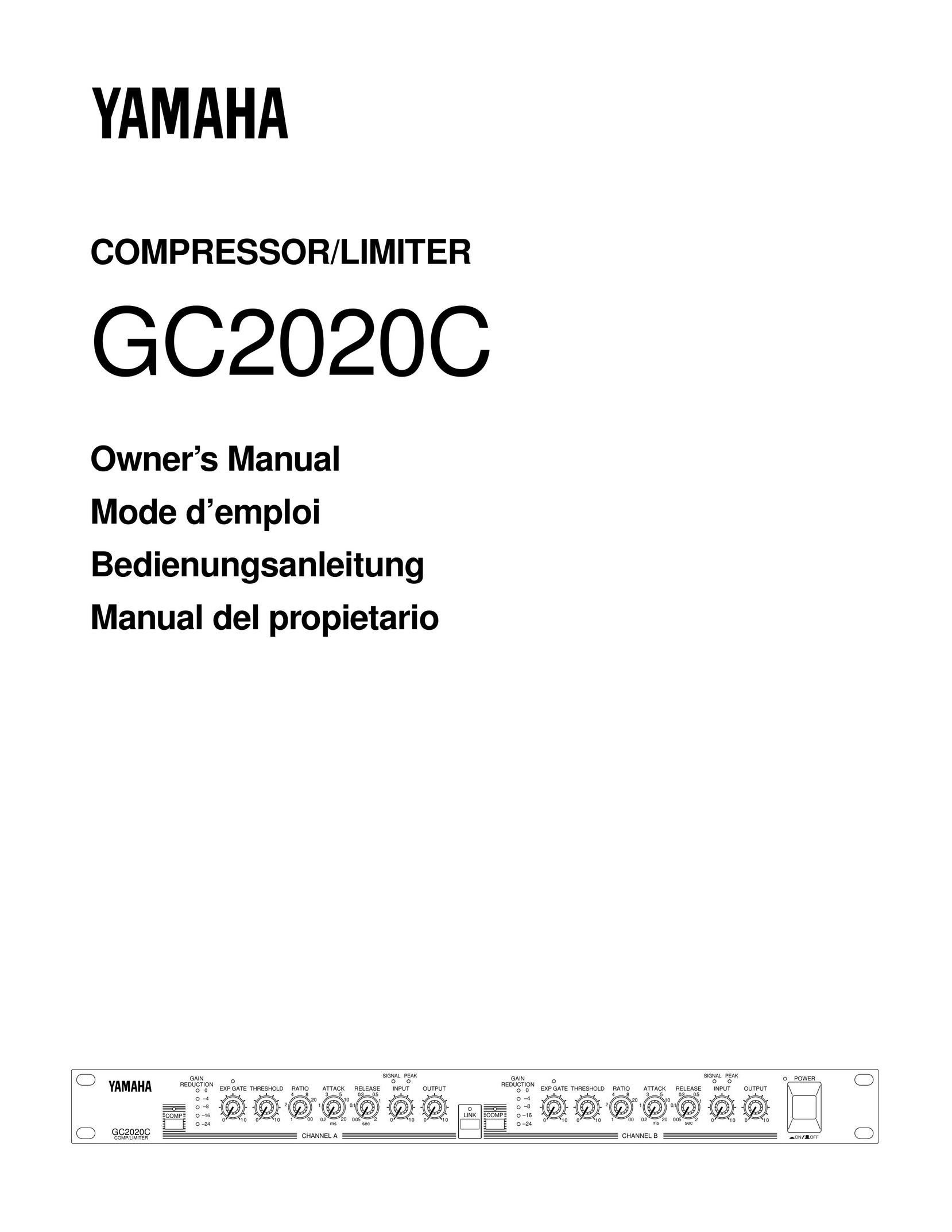 Yamaha GC2020C Air Compressor User Manual