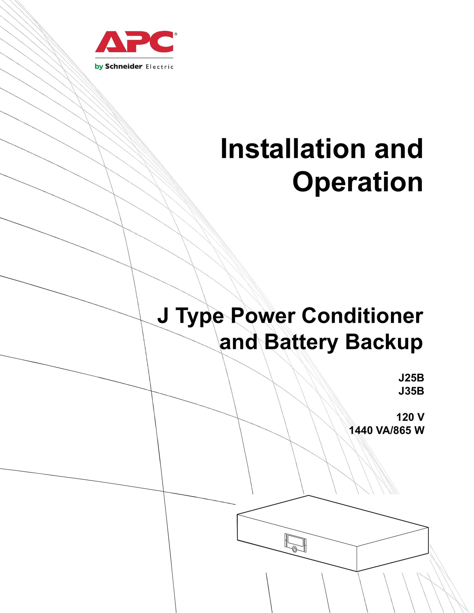 APC 1440 VA Battery Charger User Manual