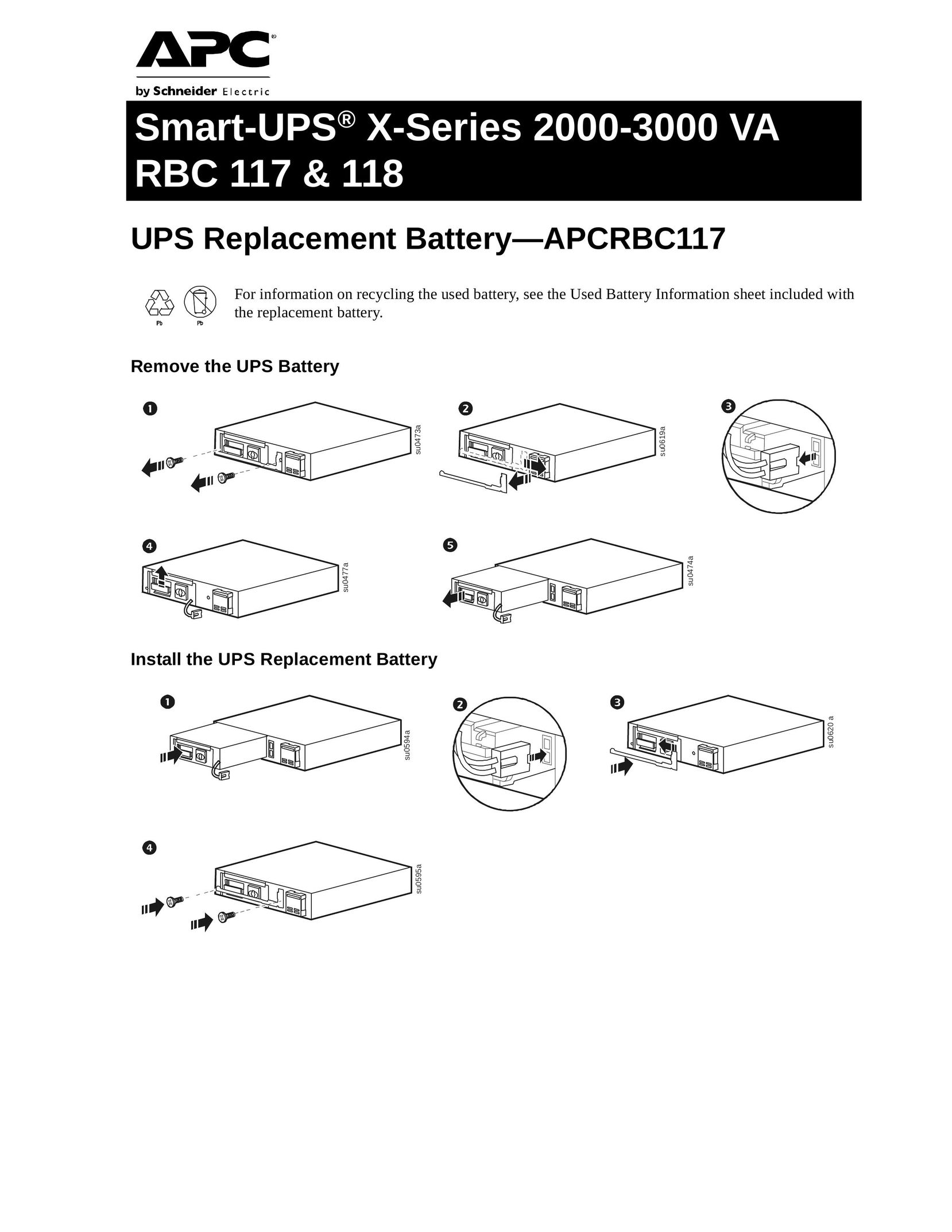 APC 2000 VA Battery Charger User Manual