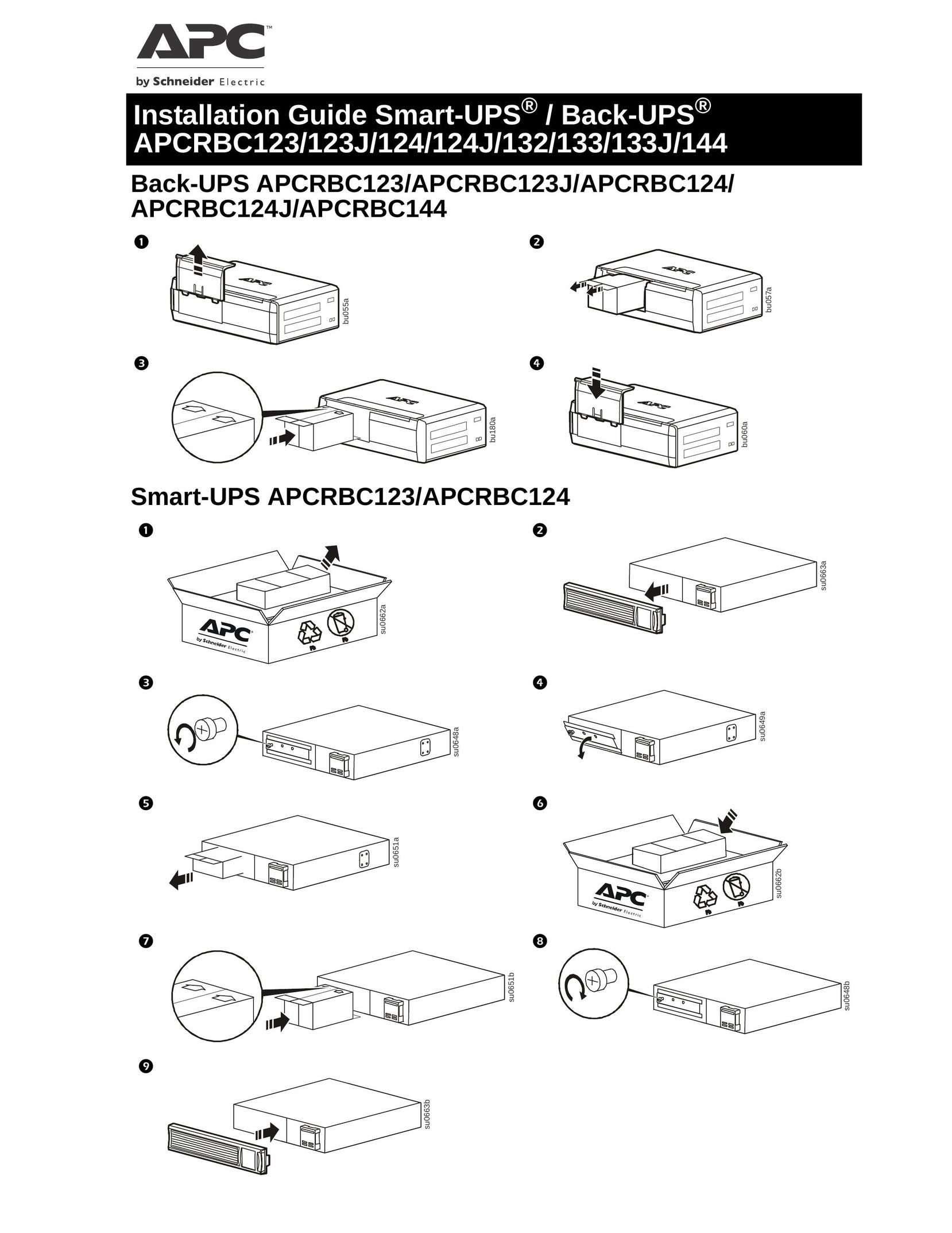 APC APCRBC123 Battery Charger User Manual