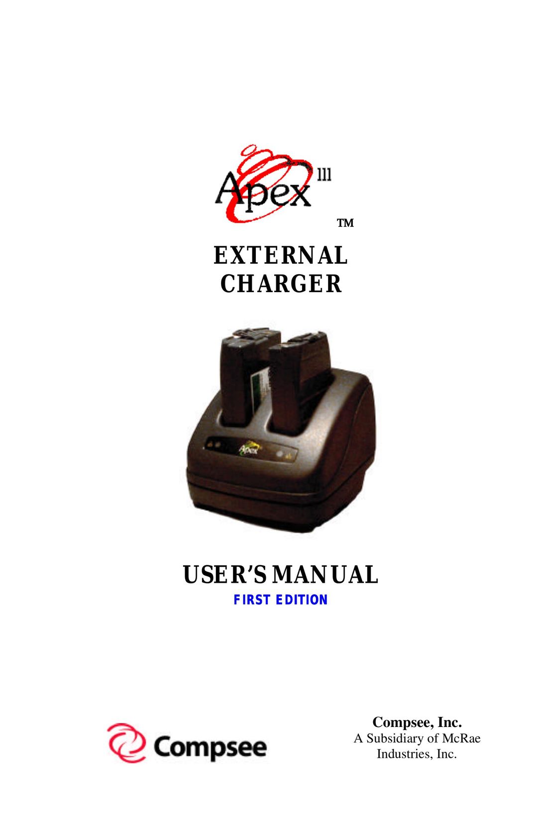 Apex Digital External Charger Battery Charger User Manual