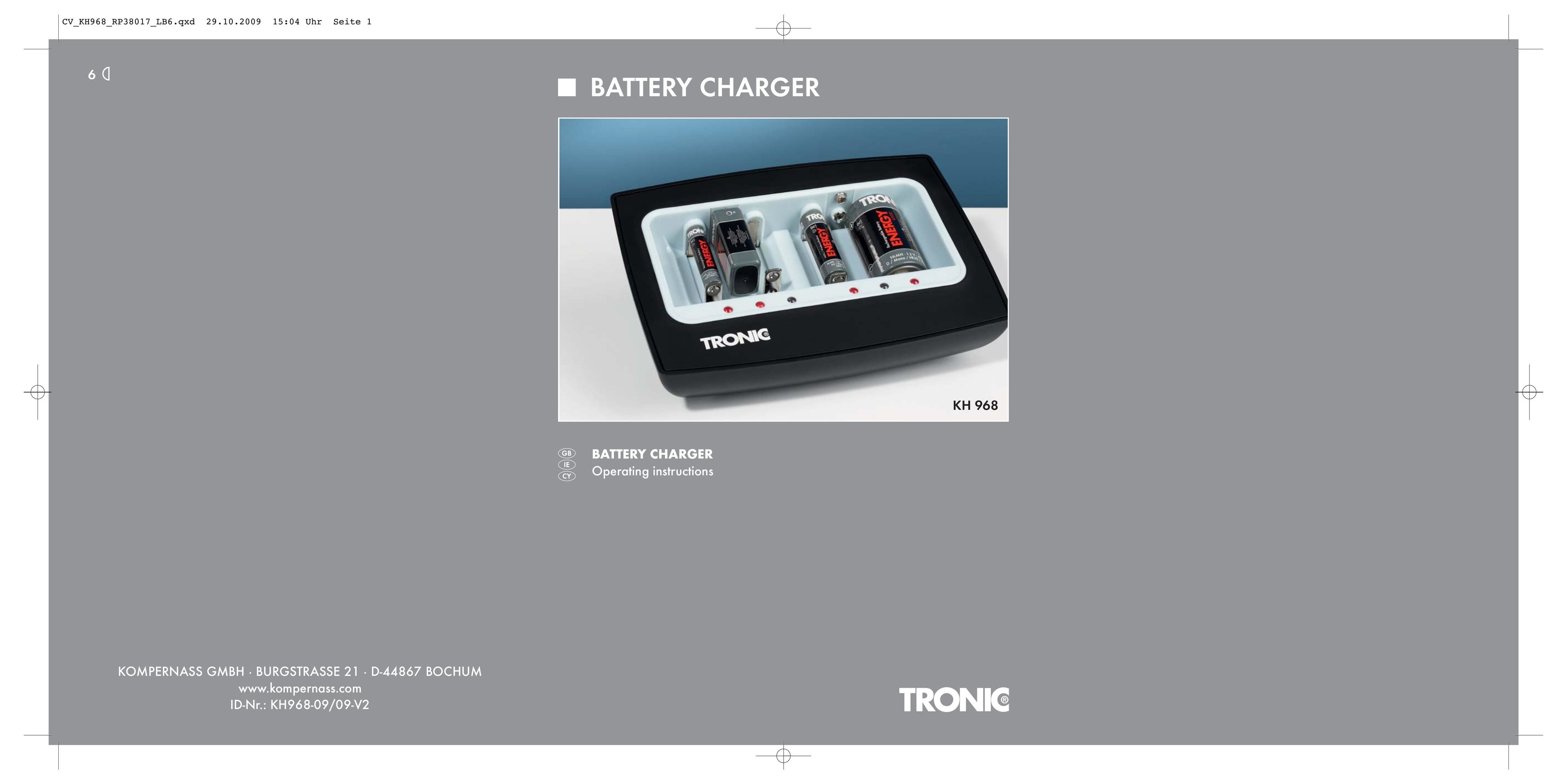 Kompernass KH 968 Battery Charger User Manual