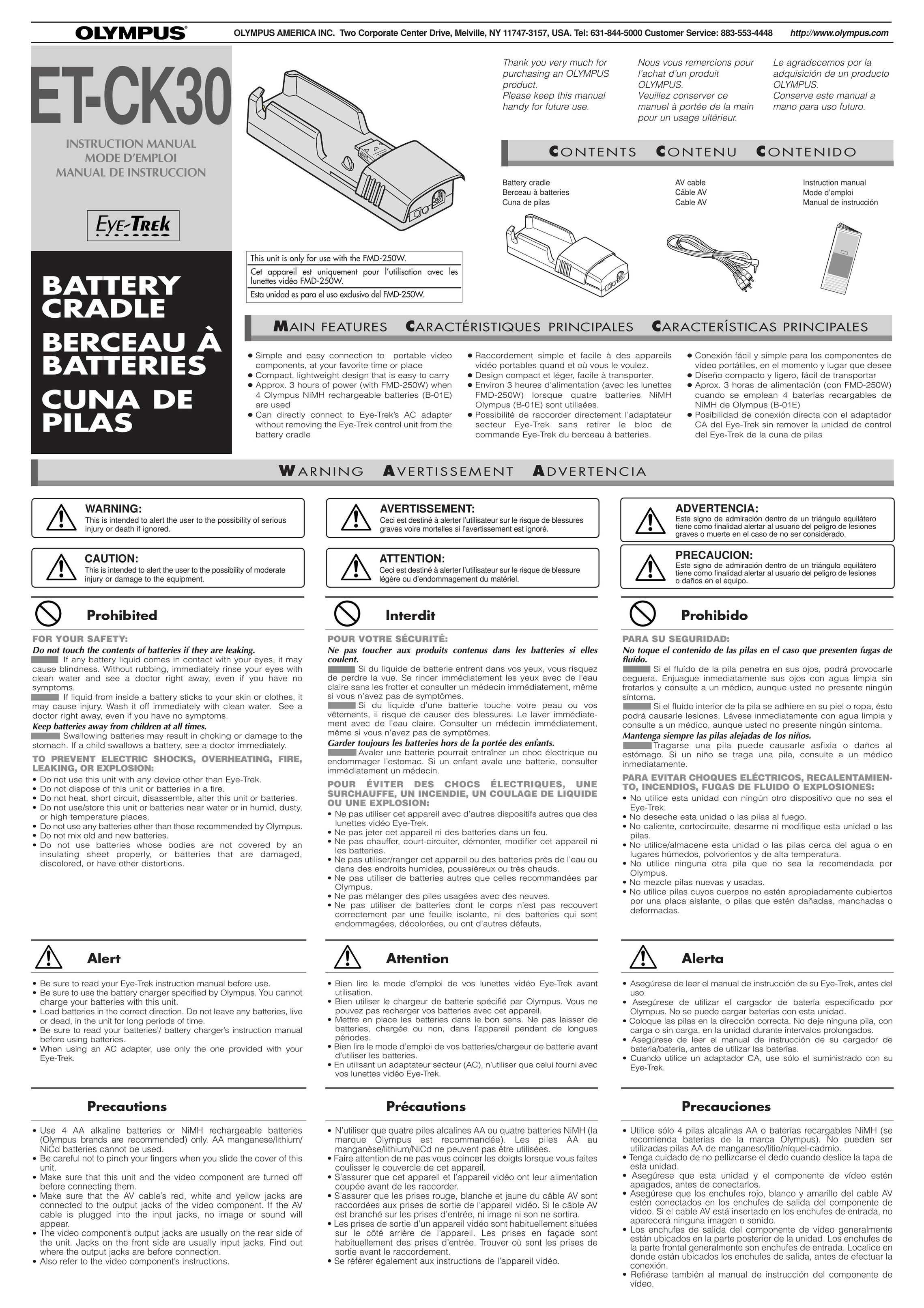 Olympus ET-CK30 Battery Charger User Manual