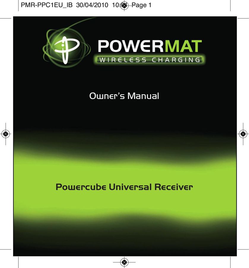 Powermatic PMR-PPC1EU_IB Battery Charger User Manual