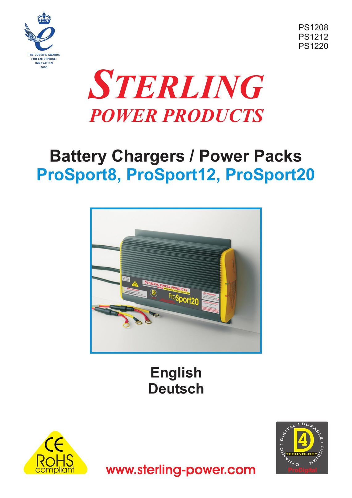 Sterling Power Products PS1208 Battery Charger User Manual