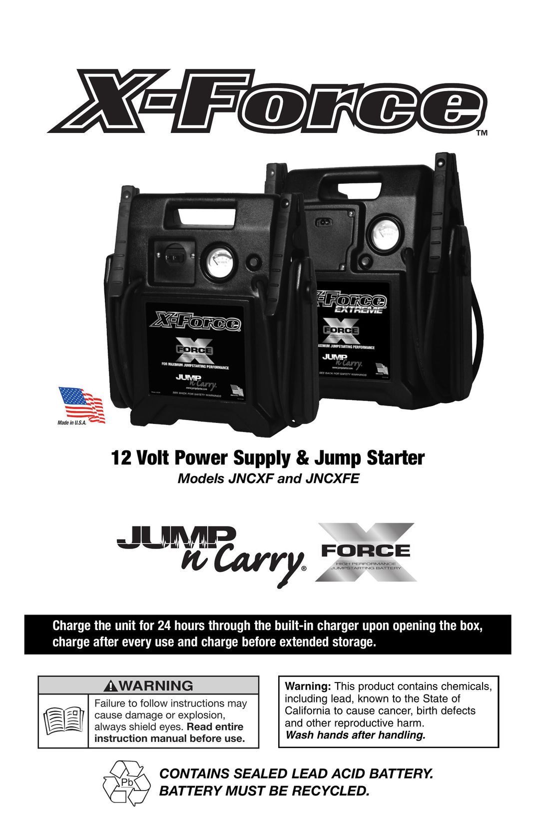 T-Tech JNCXF Battery Charger User Manual