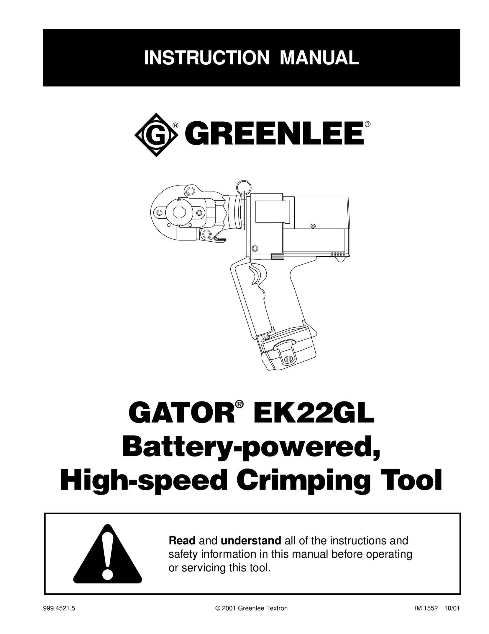 Thomas & Betts EK22GL Battery Charger User Manual