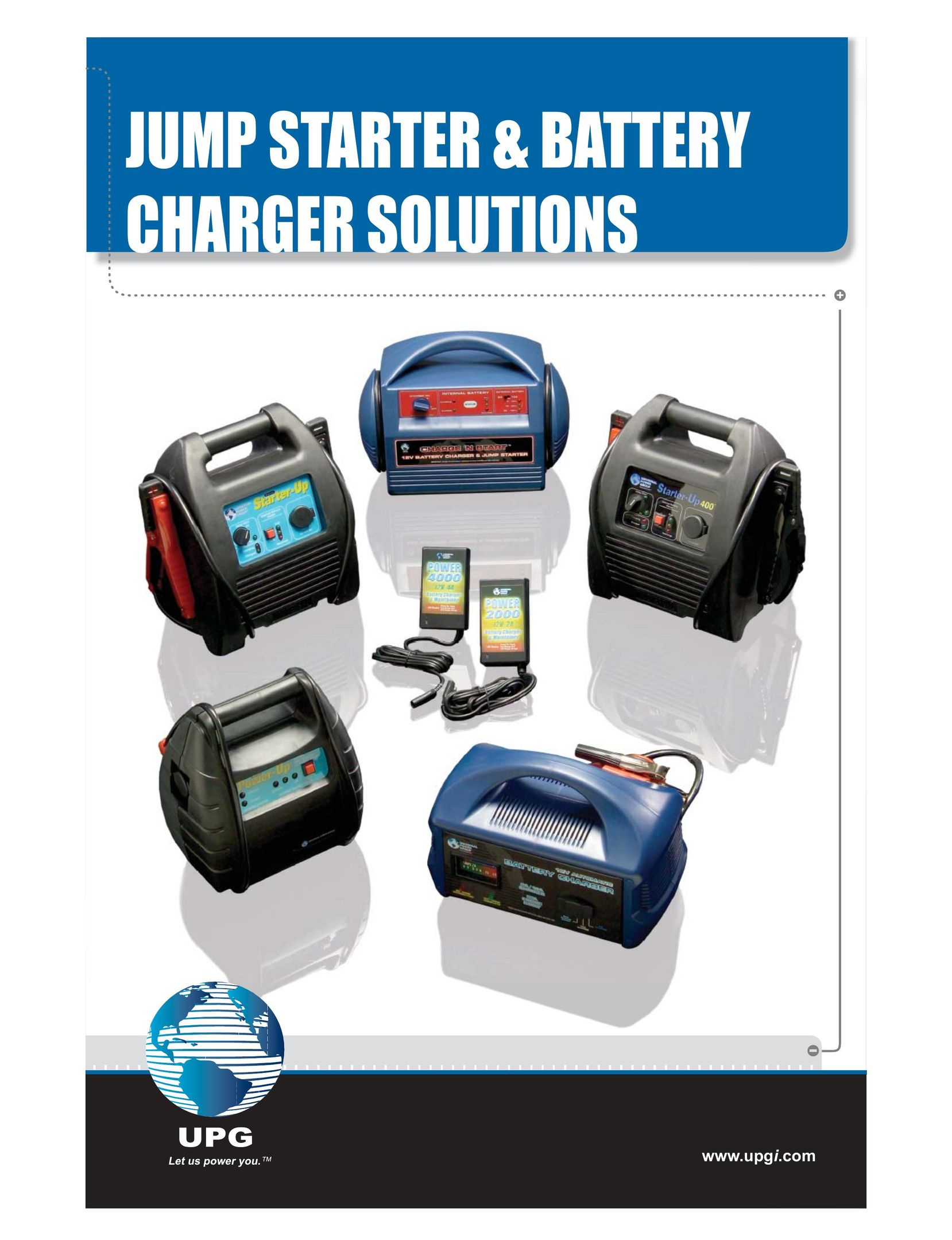 Universal Power Group Jump Starters & Battery Charger Solutions Battery Charger User Manual