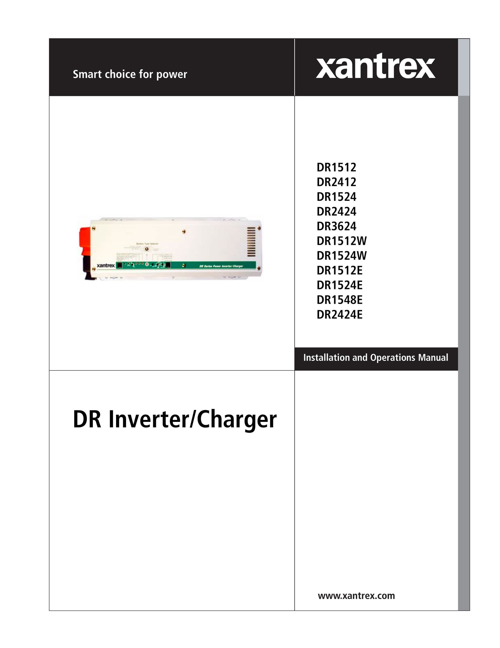 Xantrex Technology DR1524W Battery Charger User Manual