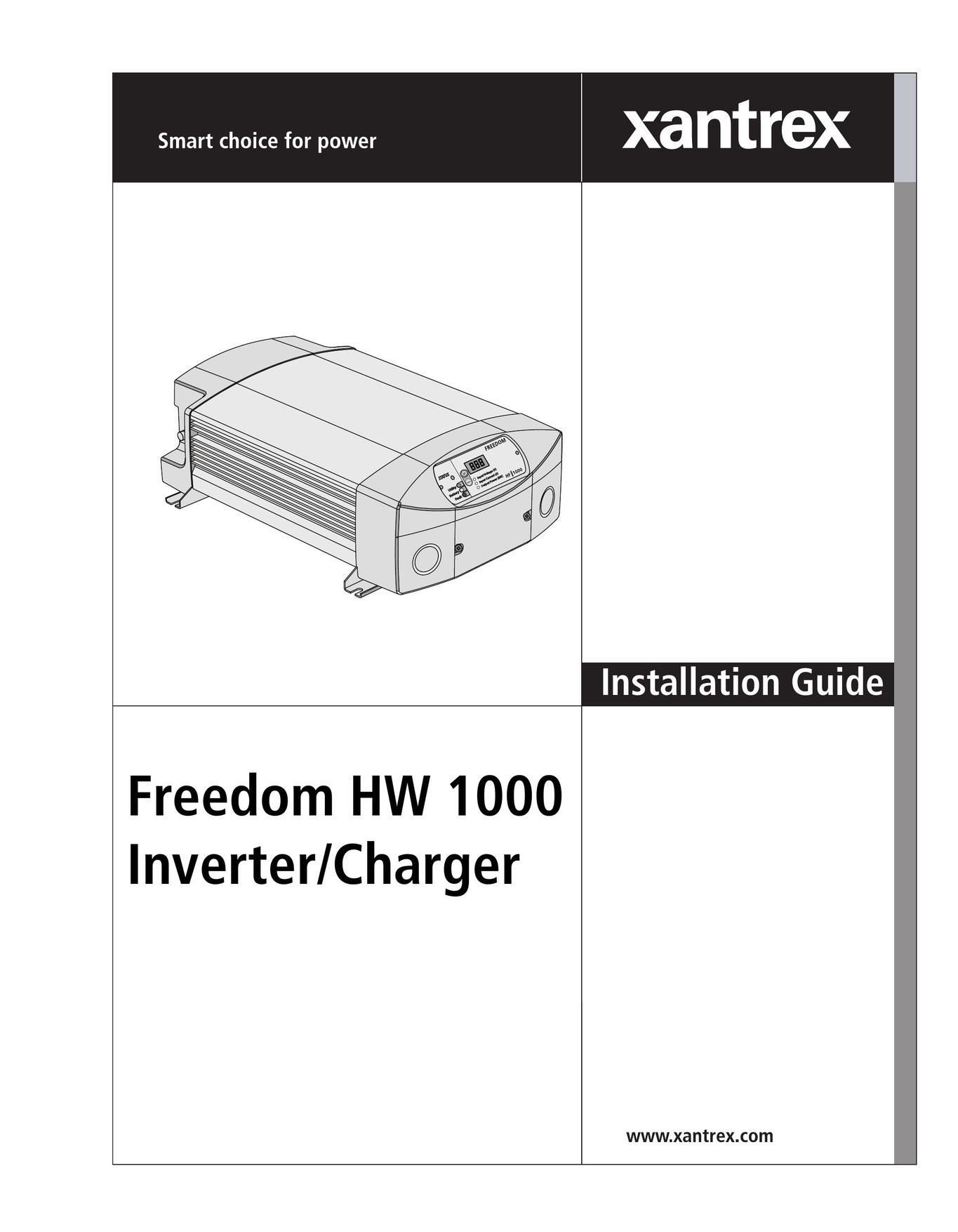 Xantrex Technology HW 1000 Battery Charger User Manual