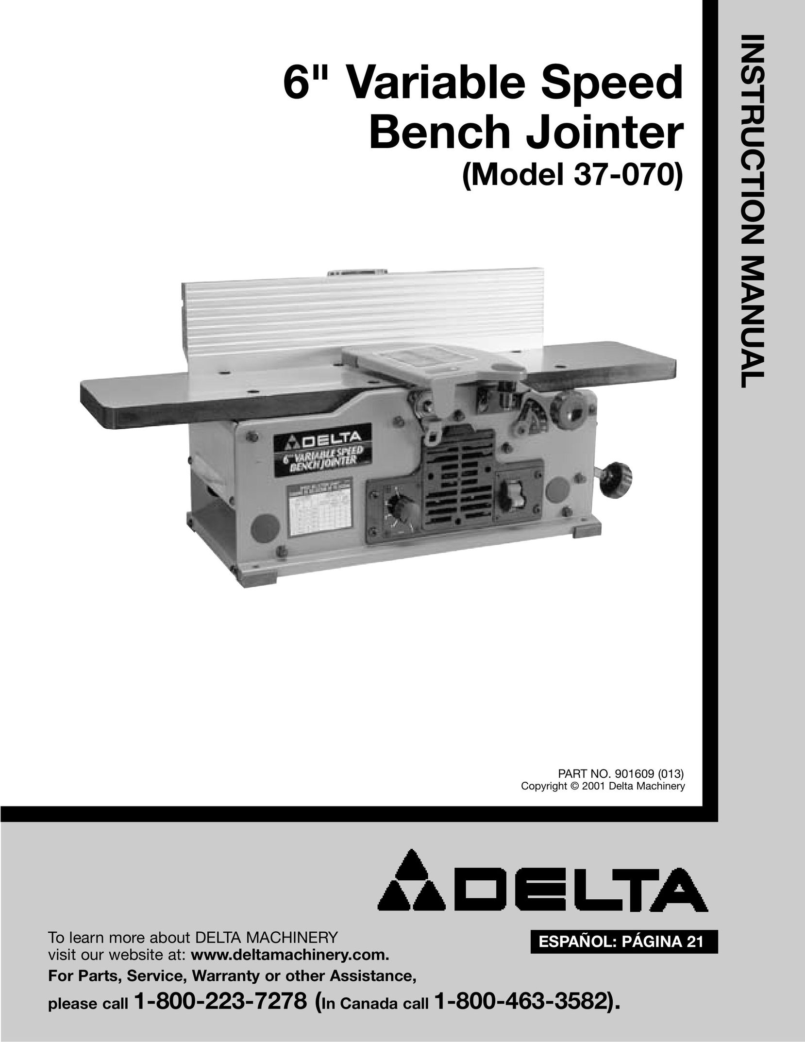 Delta 37-070 Biscuit Joiner User Manual