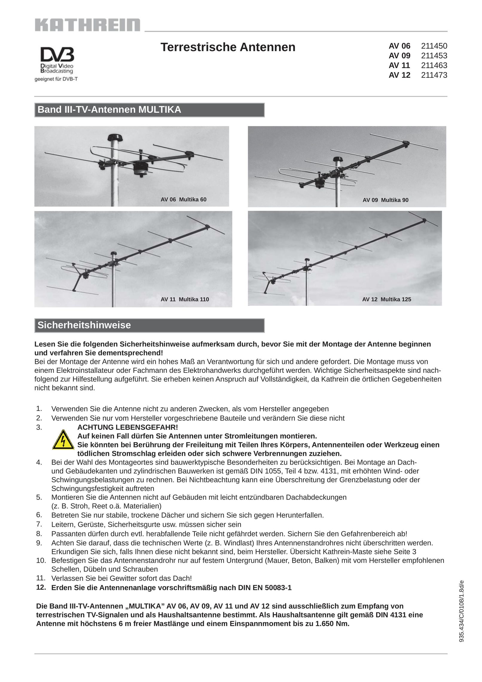 Kathrein AV 06 211450 Caulking Gun User Manual
