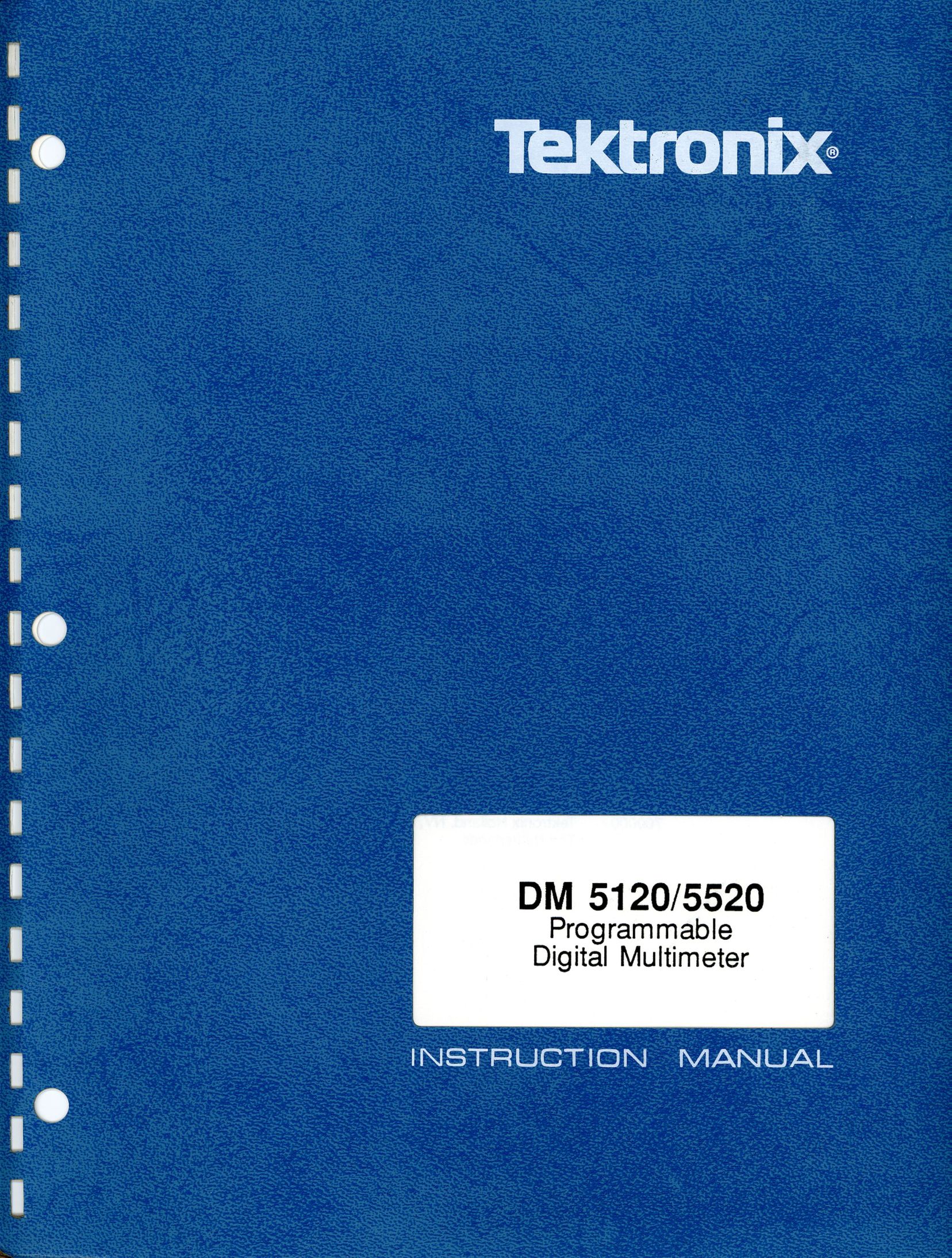 Tektronix DM 5120 Caulking Gun User Manual