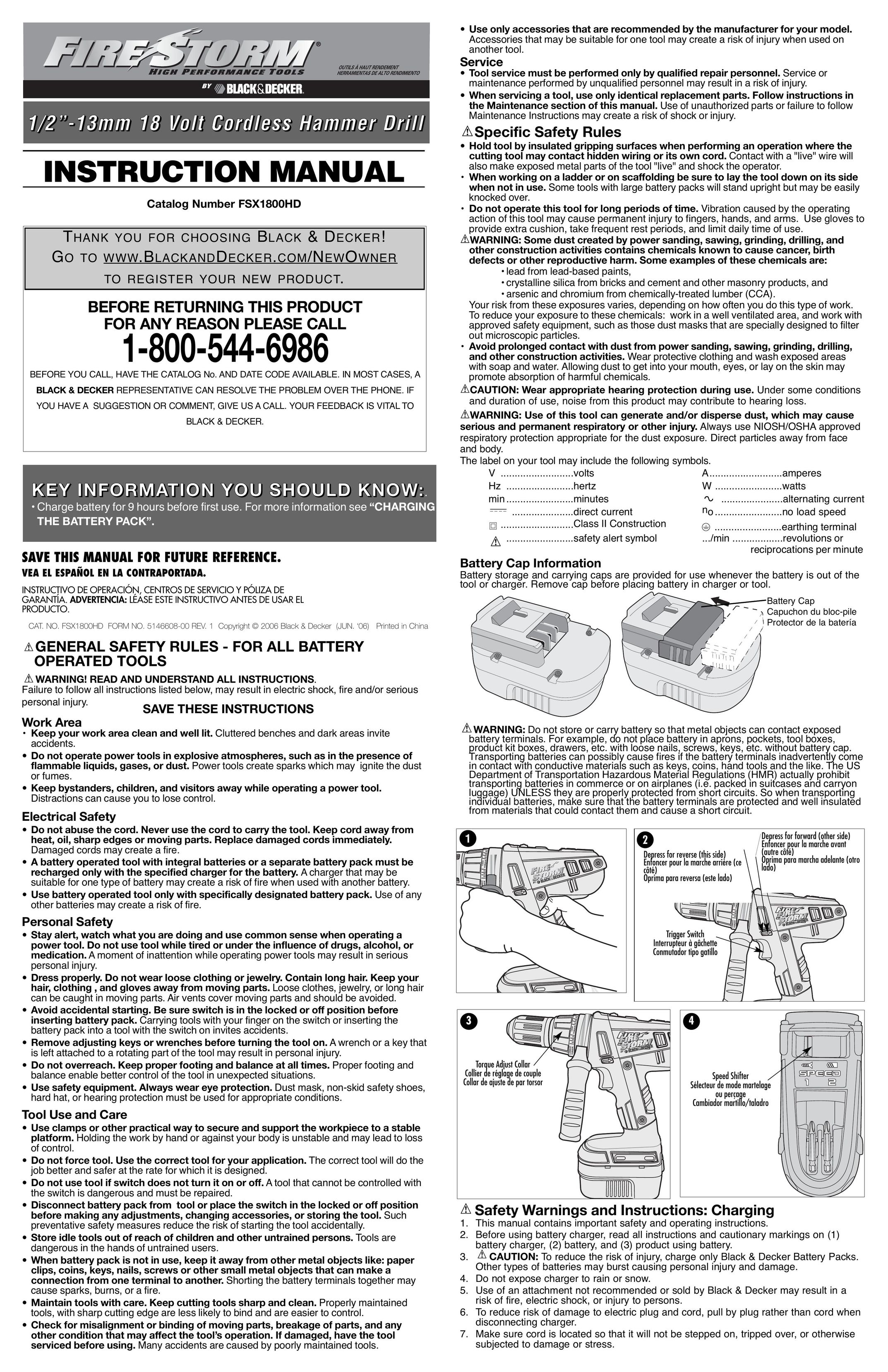 Black & Decker 5146608-00 Cordless Drill User Manual