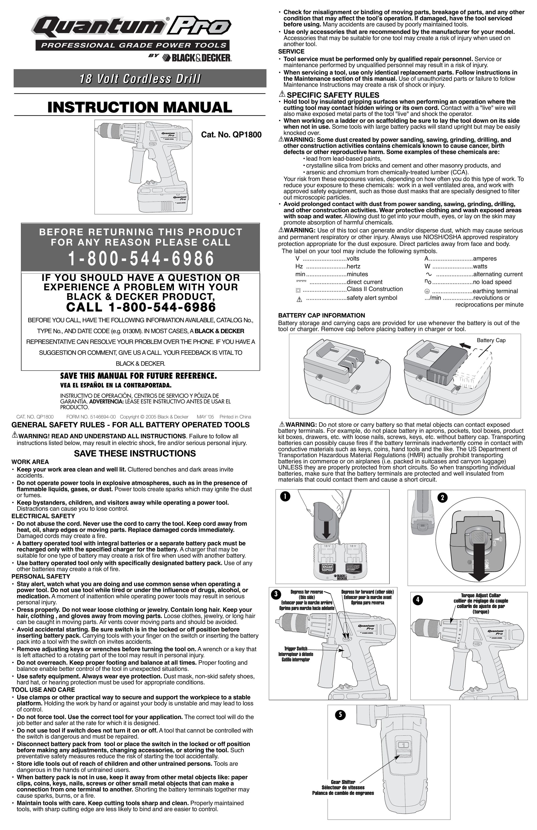 Black & Decker 5146694-00 Cordless Drill User Manual