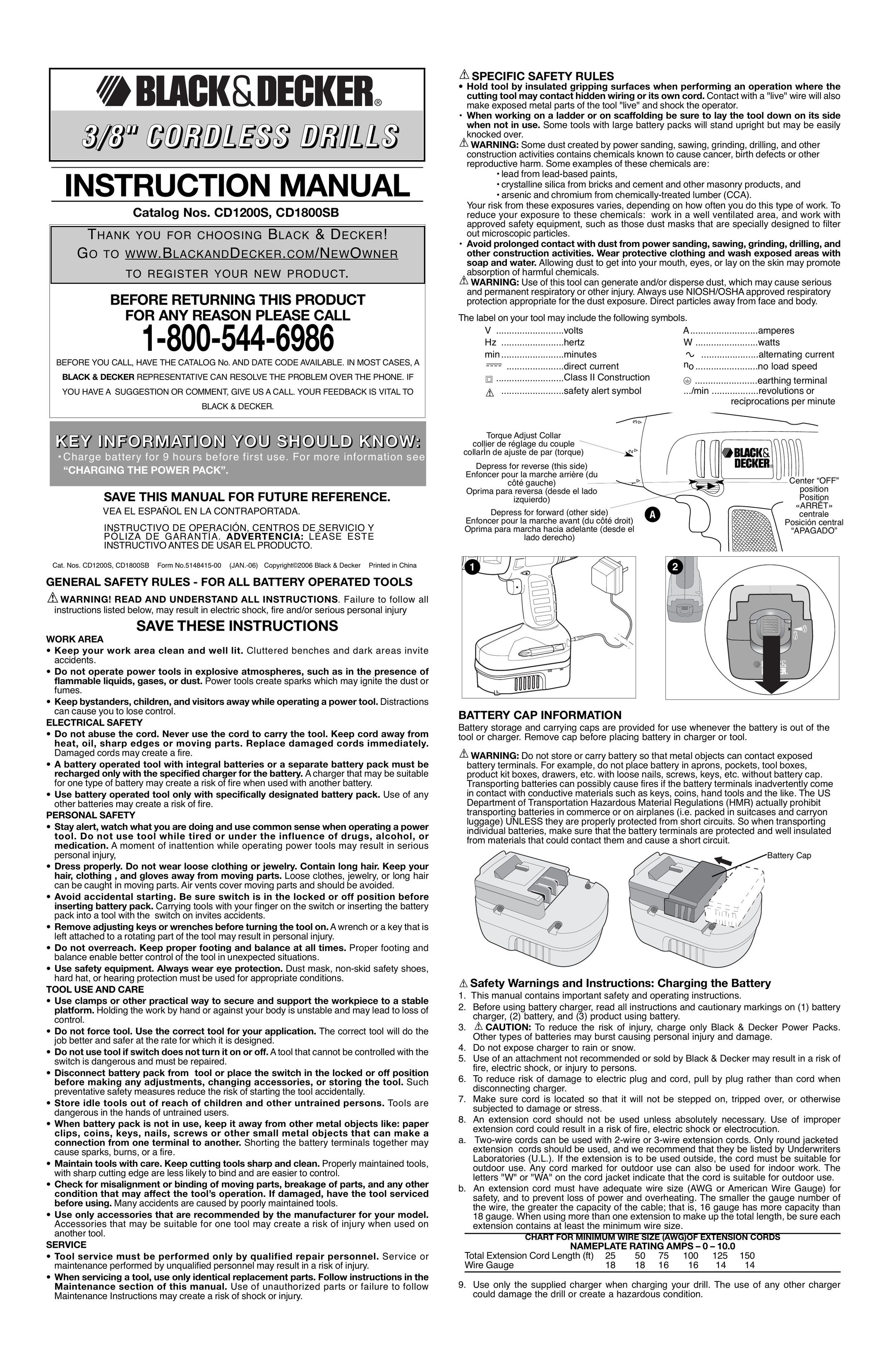 Black & Decker 5148415-00 Cordless Drill User Manual