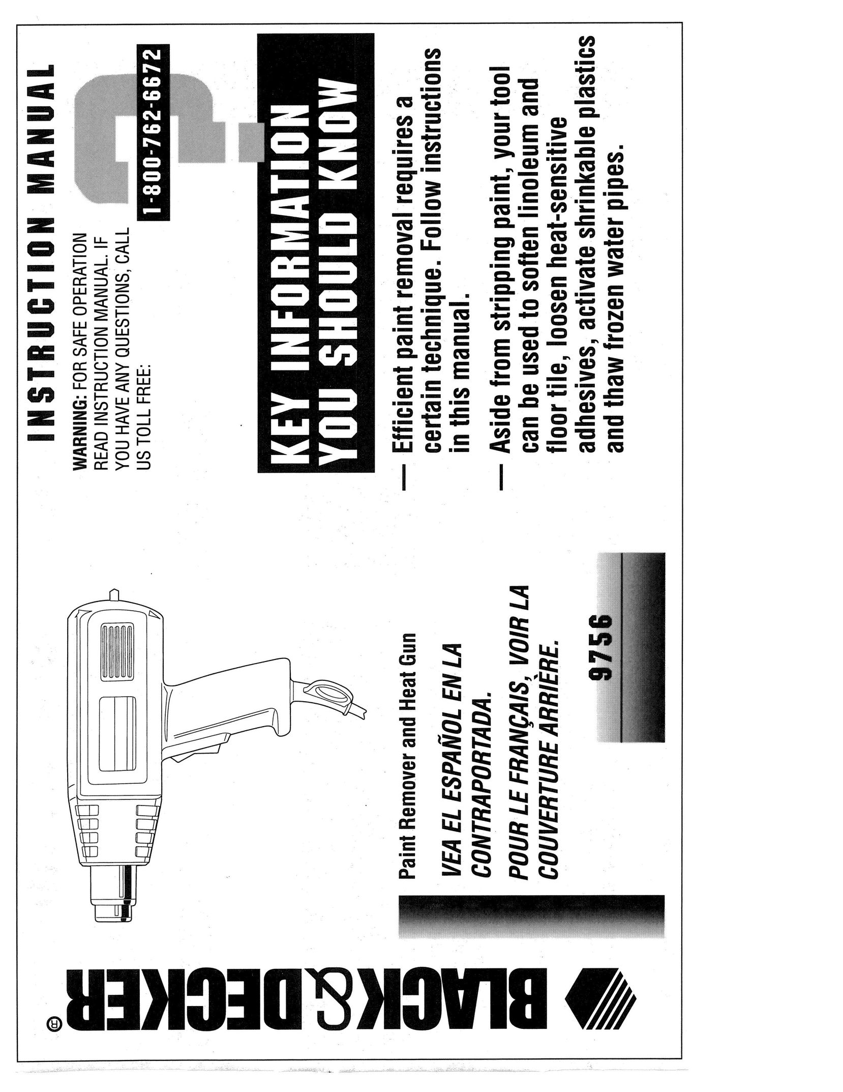 Black & Decker 9756 Cordless Drill User Manual