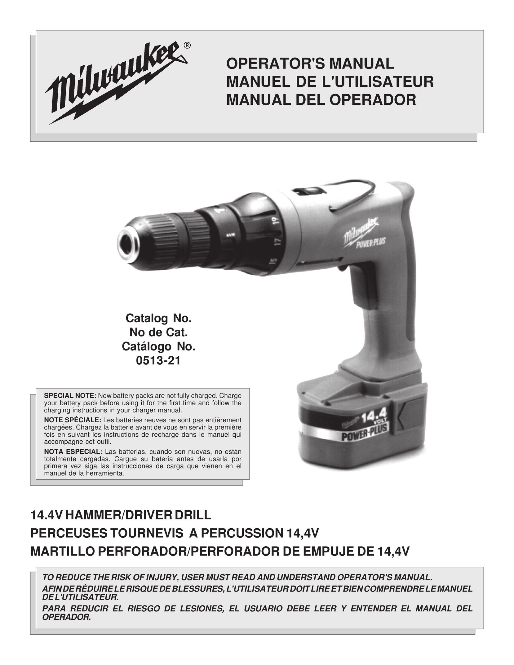 Bowflex 0513-21 Cordless Drill User Manual