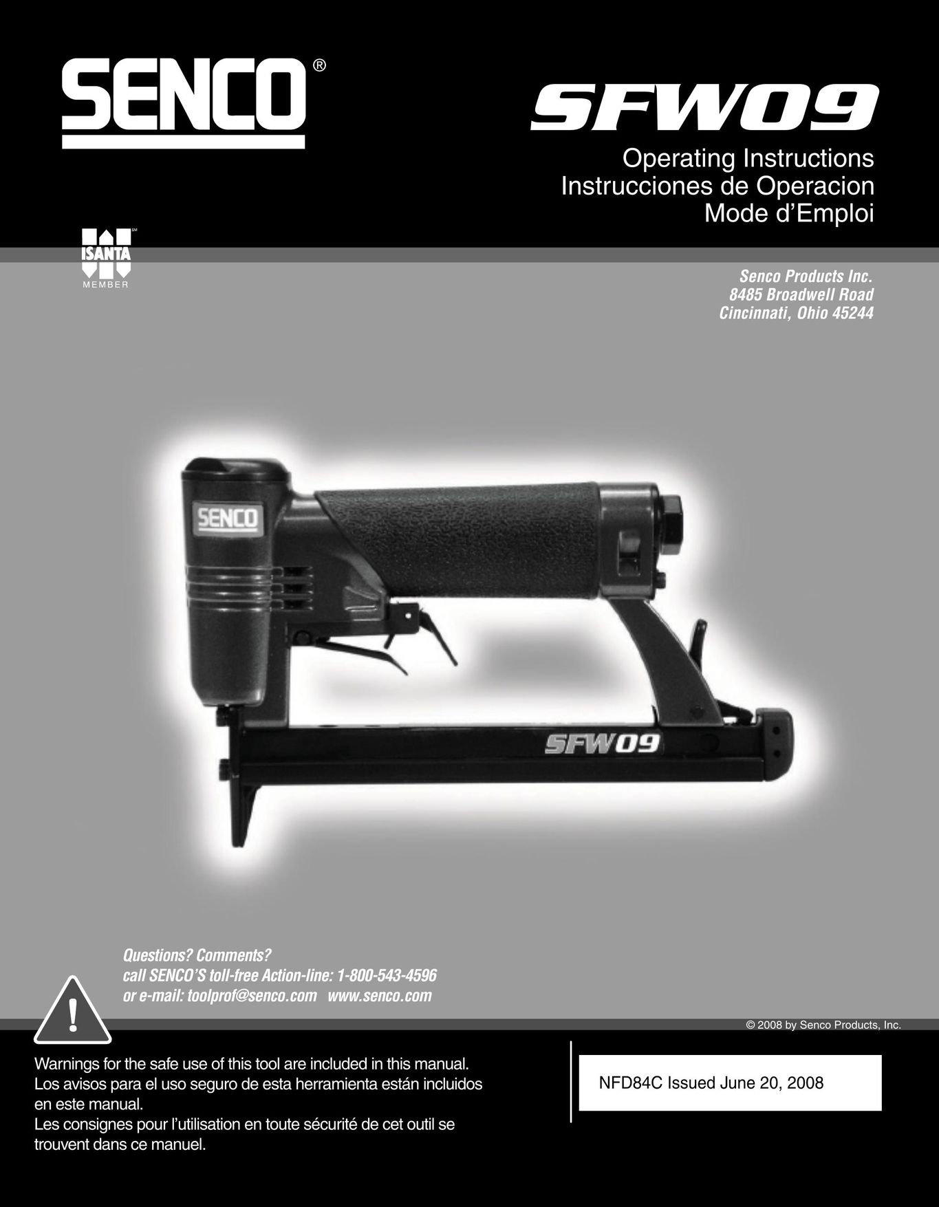Senco SFW09 Cordless Drill User Manual