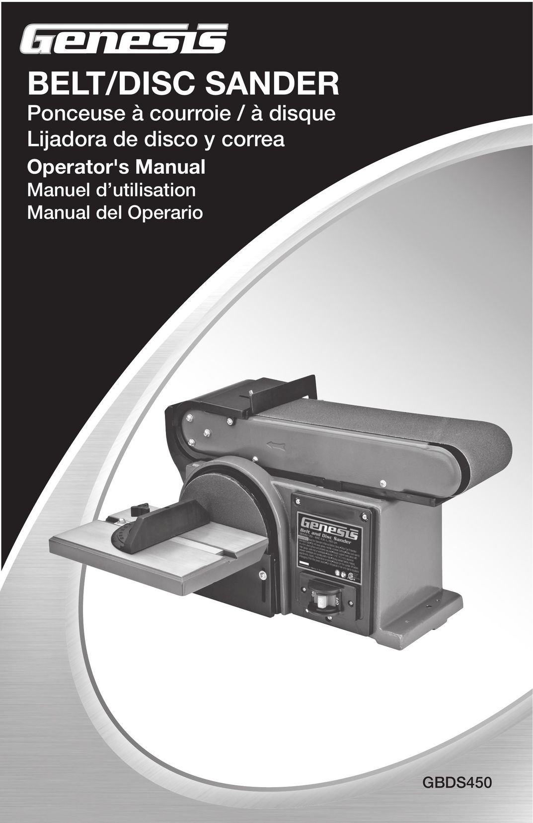 Genesis I.C.E. GBDS450 Cordless Sander User Manual