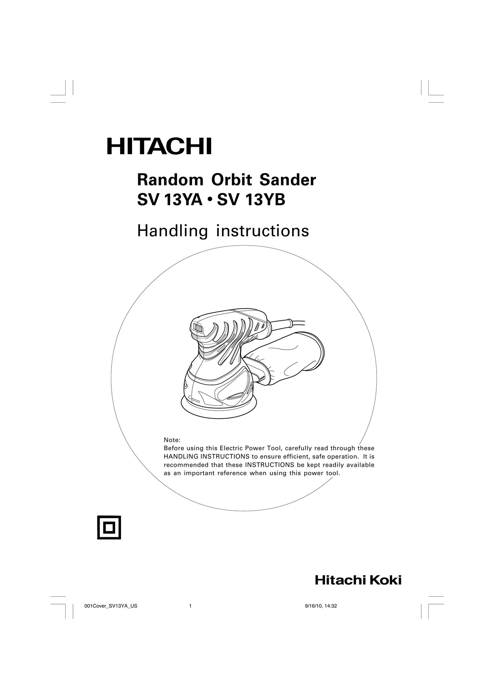 Hitachi SV 13YA Cordless Sander User Manual