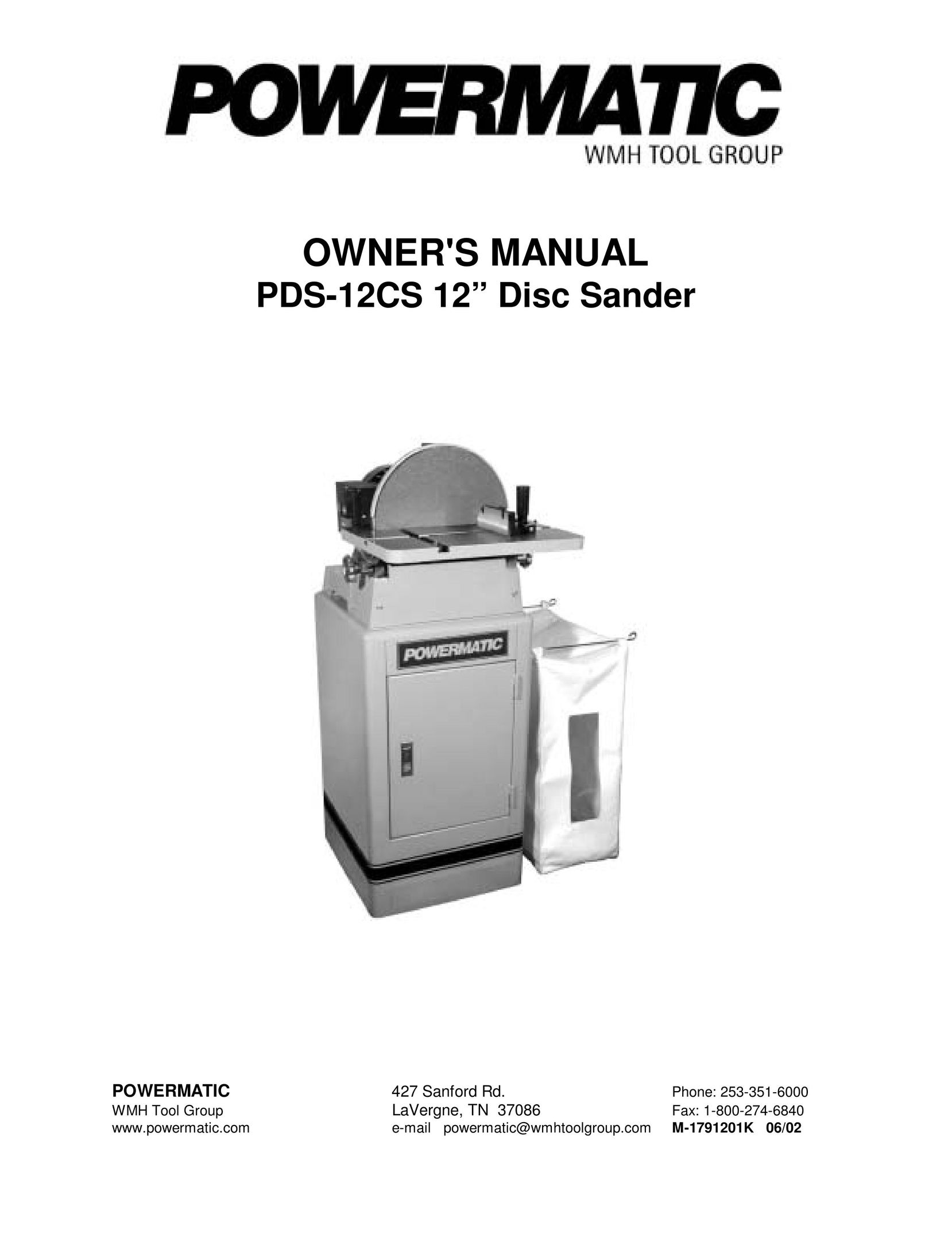 Jet Tools PDS-12CS Cordless Sander User Manual