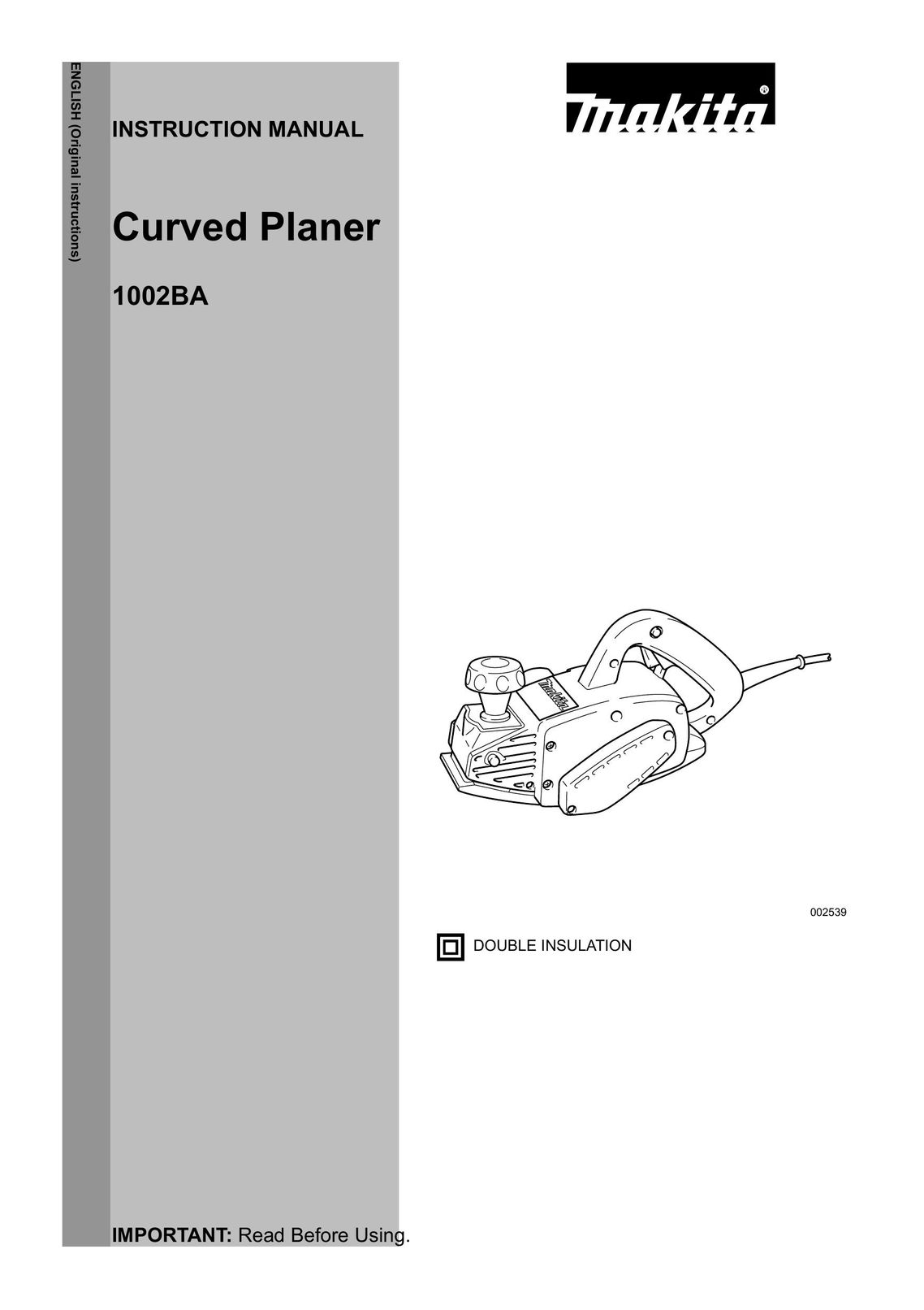 Makita 1002BA Cordless Sander User Manual