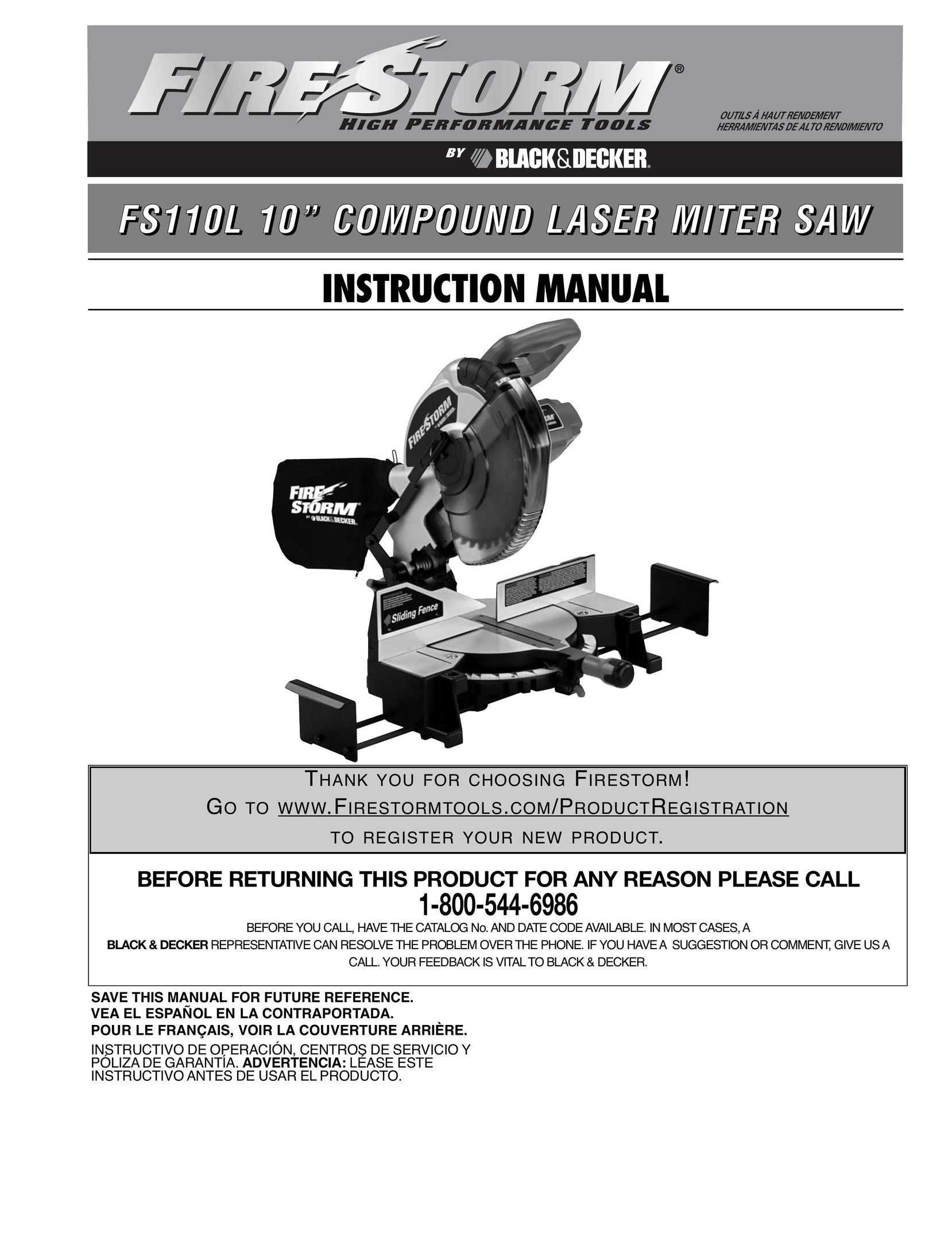 Black & Decker FS110L Cordless Saw User Manual