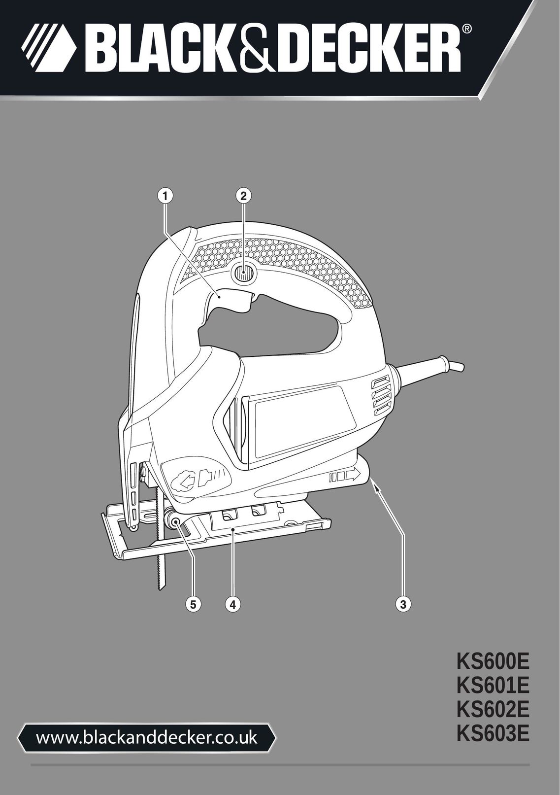 Black & Decker KS600E Cordless Saw User Manual