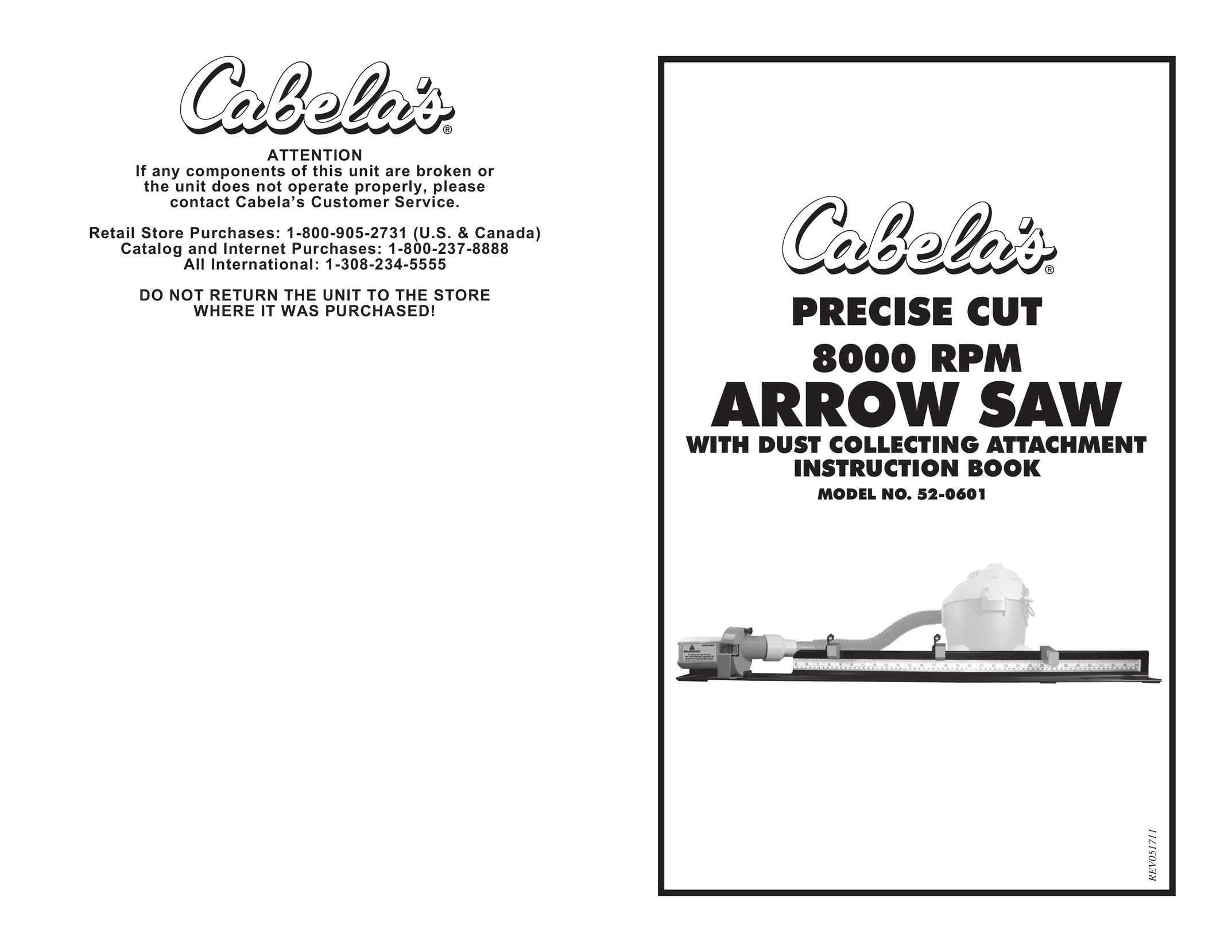 Cabela's 52-0601 Cordless Saw User Manual